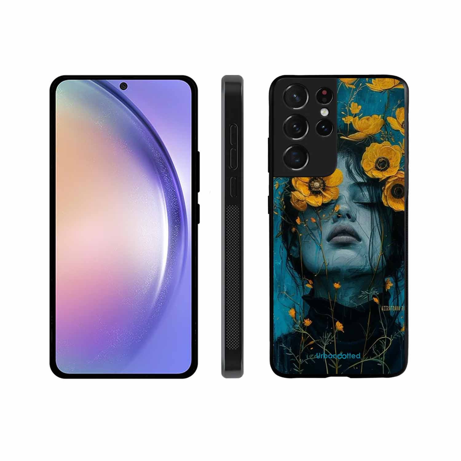 Wildflower Spirit Glass Case For Samsung S21 Ultra 5G
