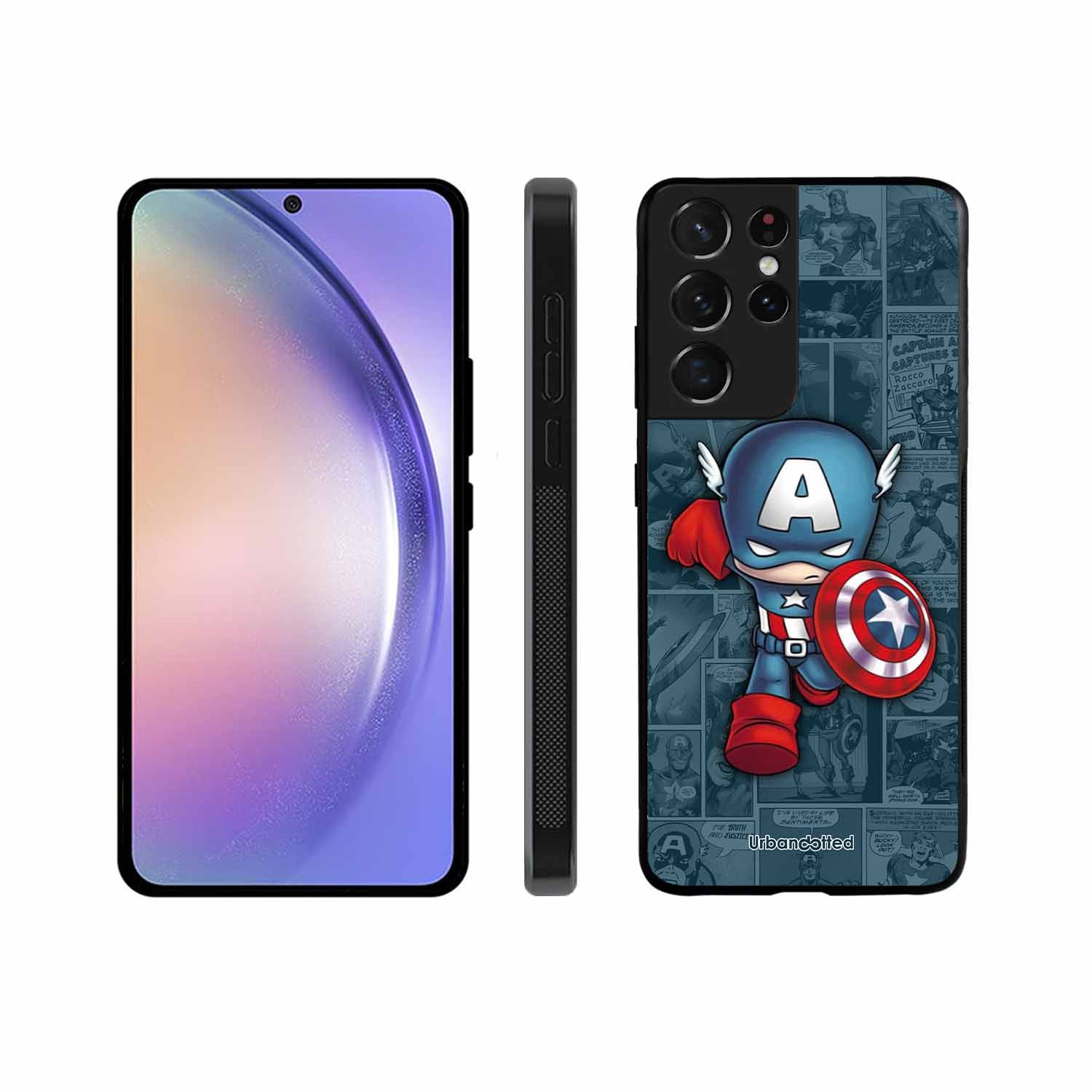 Captain America Glass Case For Samsung S21 Ultra 5G