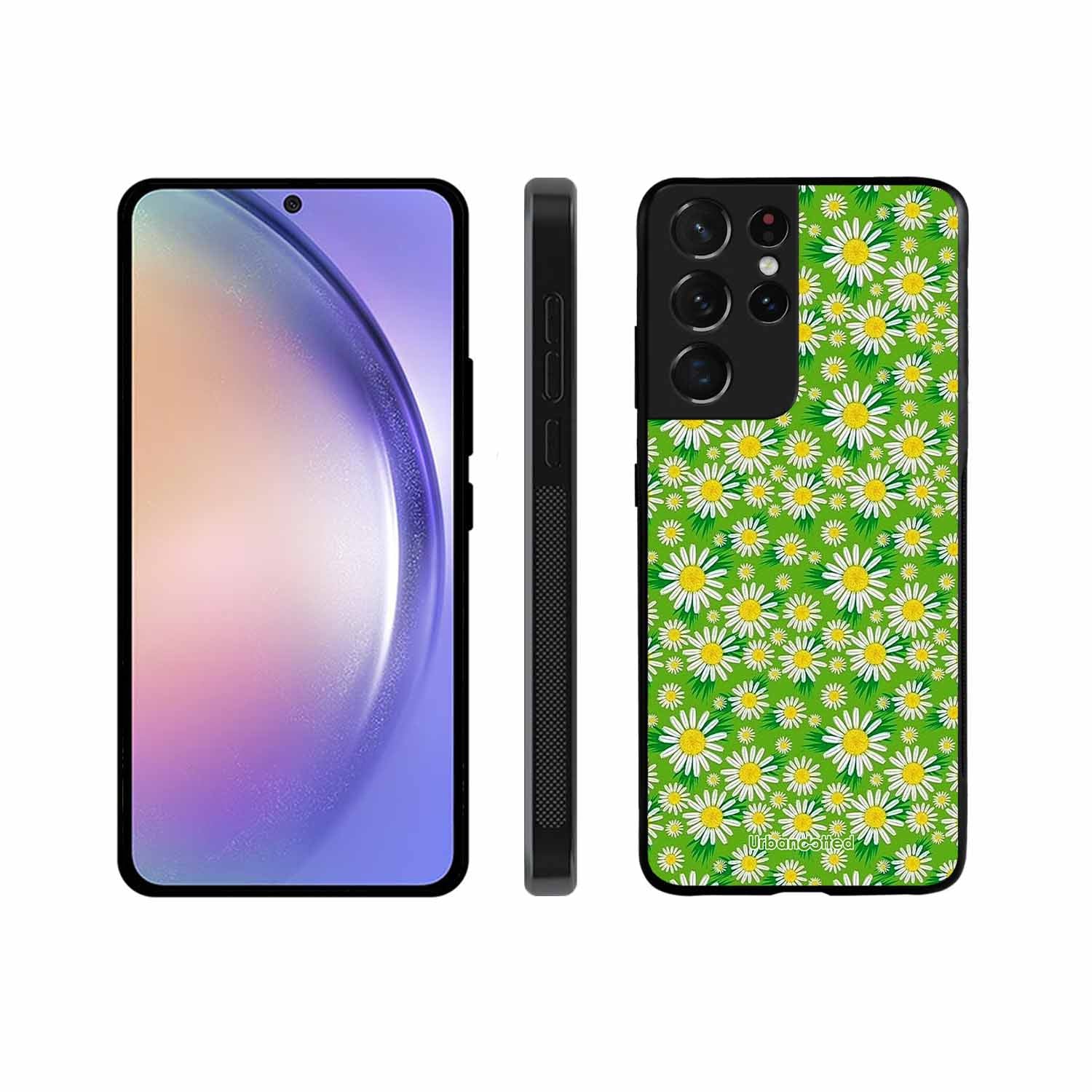 Cheerful Daisy Glass Case For Samsung S21 Ultra 5G