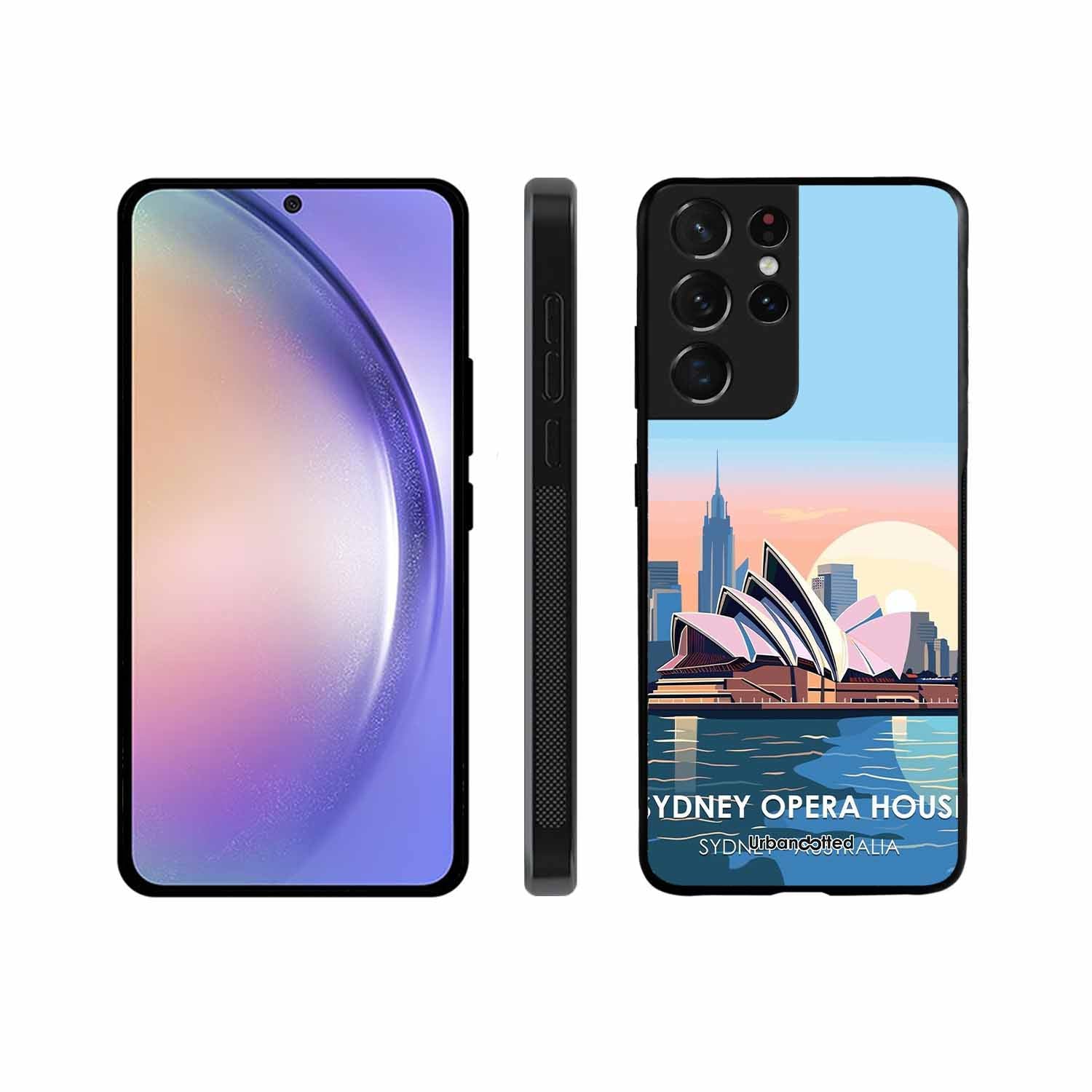 Sydney Opera House Sunrise Glass Case For Samsung S21 Ultra 5G