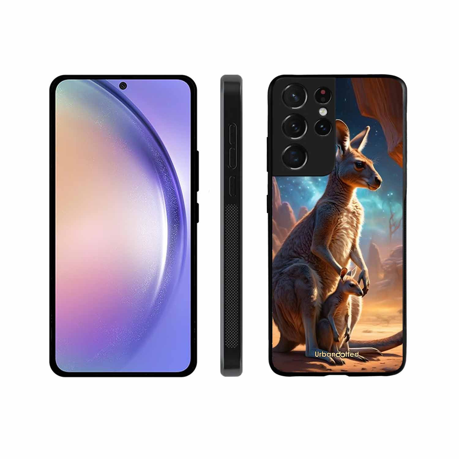 Kangaroo Mother Love Glass Case For Samsung S21 Ultra 5G