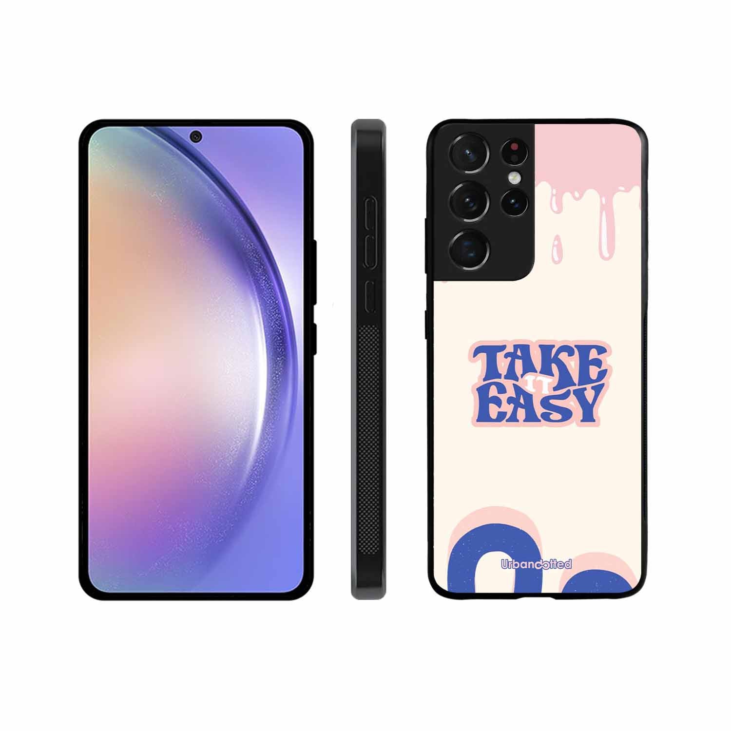 Take It Easy Drip Glass Case For Samsung S21 Ultra 5G