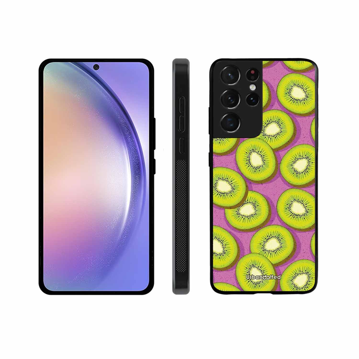 Refreshing Kiwi Glass Case For Samsung S21 Ultra 5G