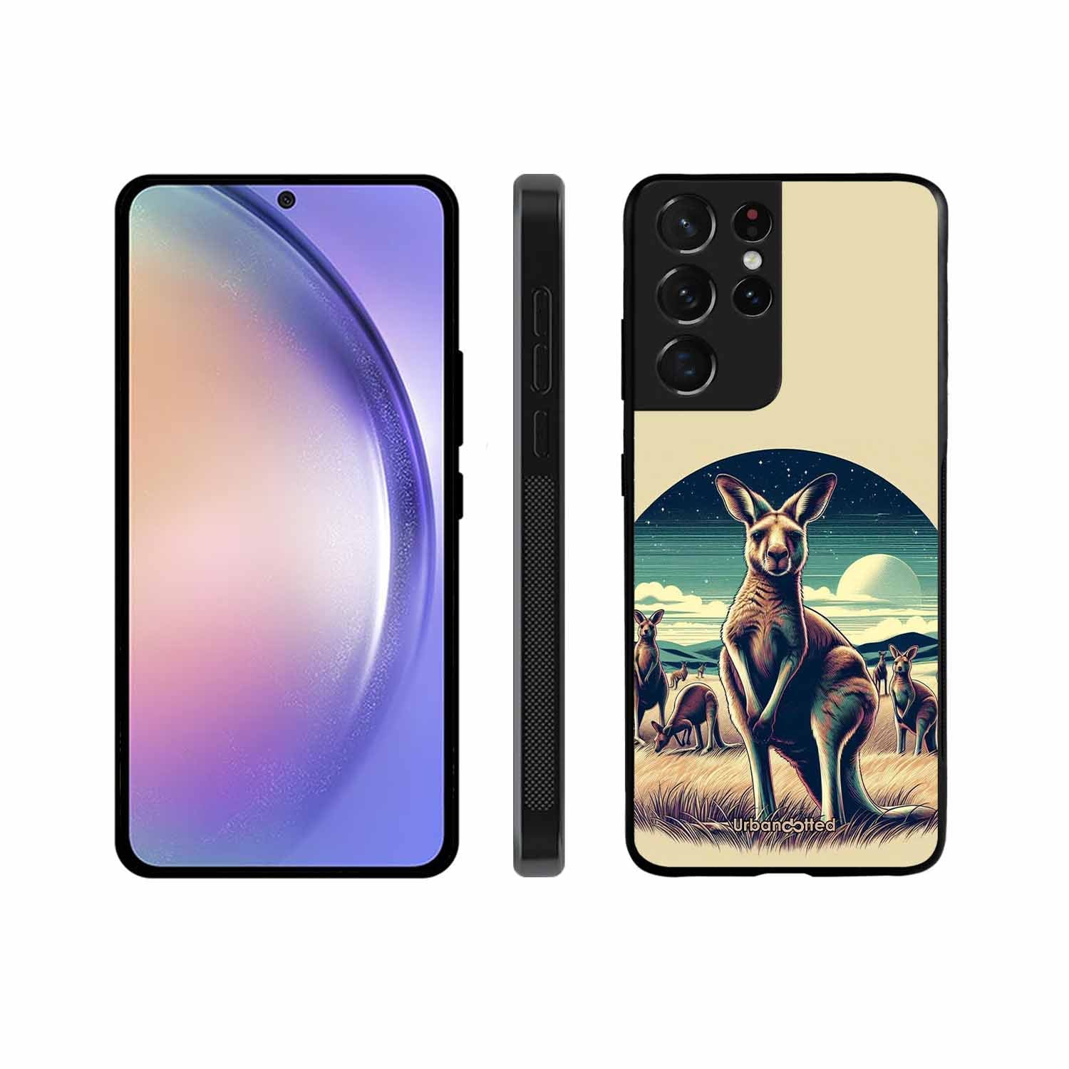 Kangaroo Mob Moonlight Glass Case For Samsung S21 Ultra 5G