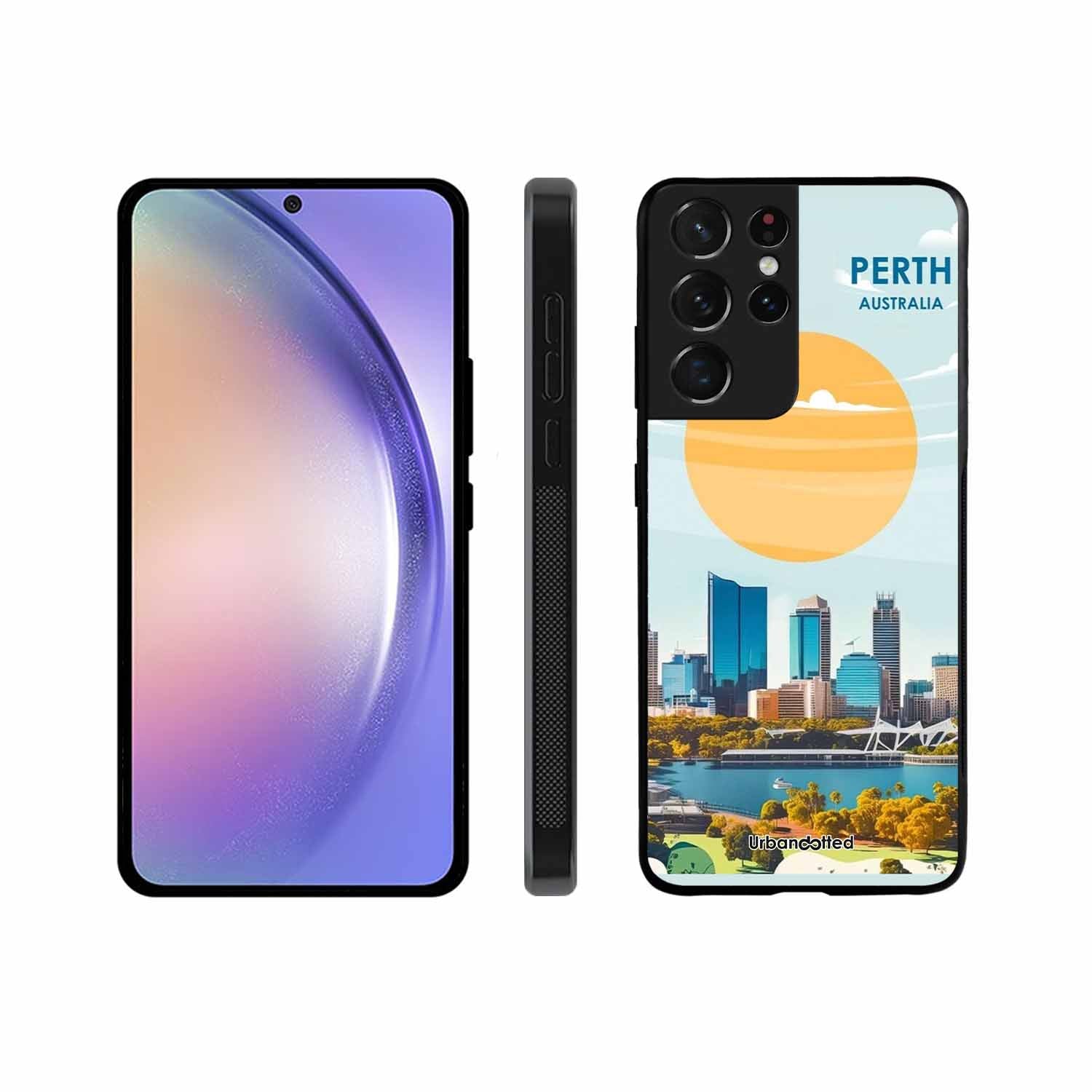 Western Australia Cityscape Glass Case For Samsung S21 Ultra 5G