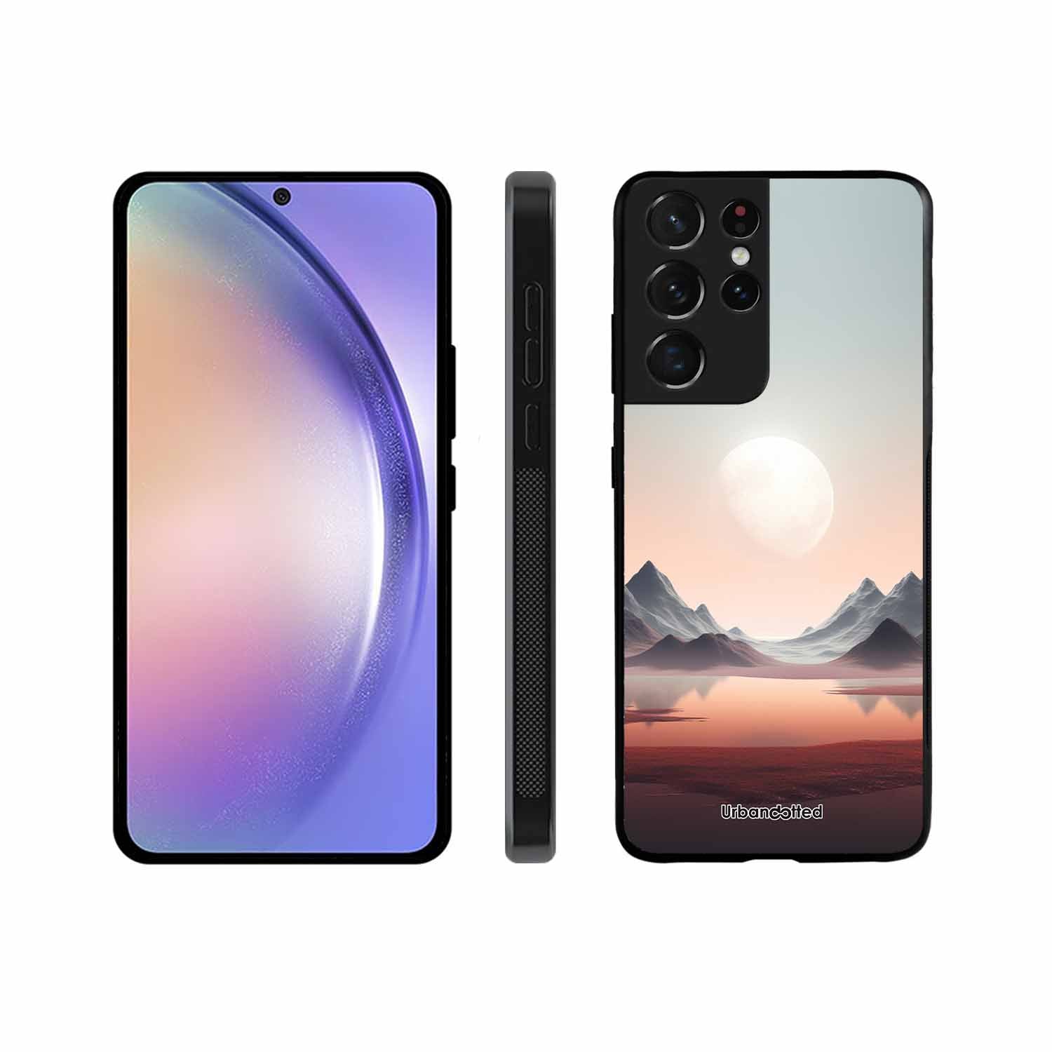 Tranquil Landscape Reflection Glass Case For Samsung S21 Ultra 5G