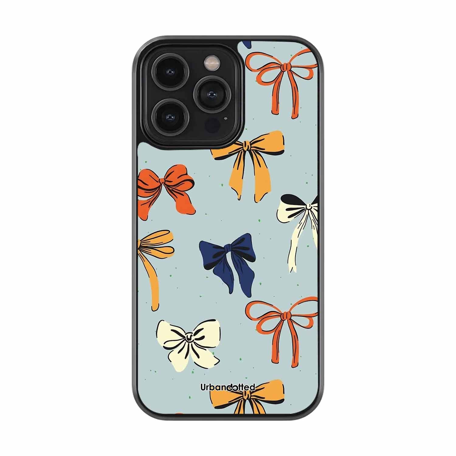 Chic Ribbon Bows Glass Case