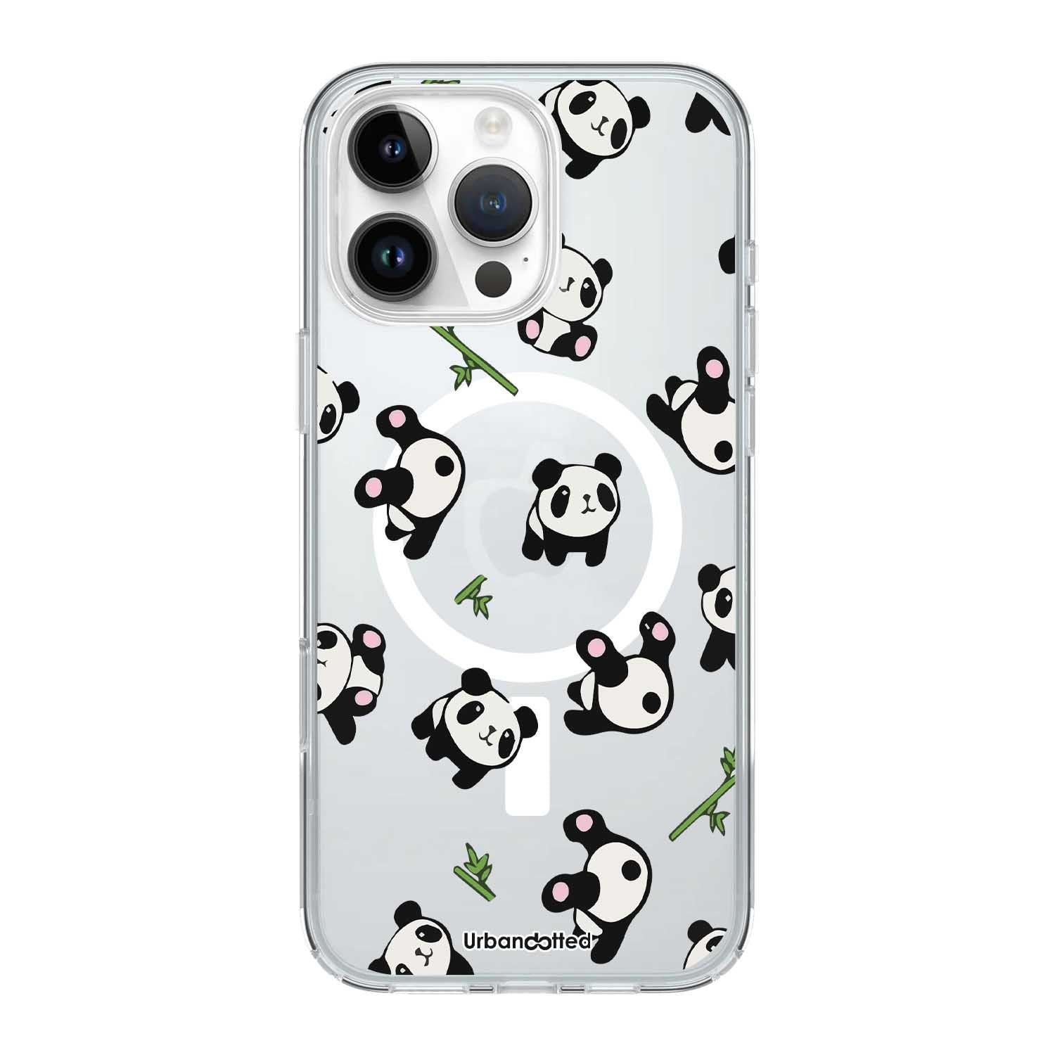 Bamboo Panda Party Crystal Clear Case