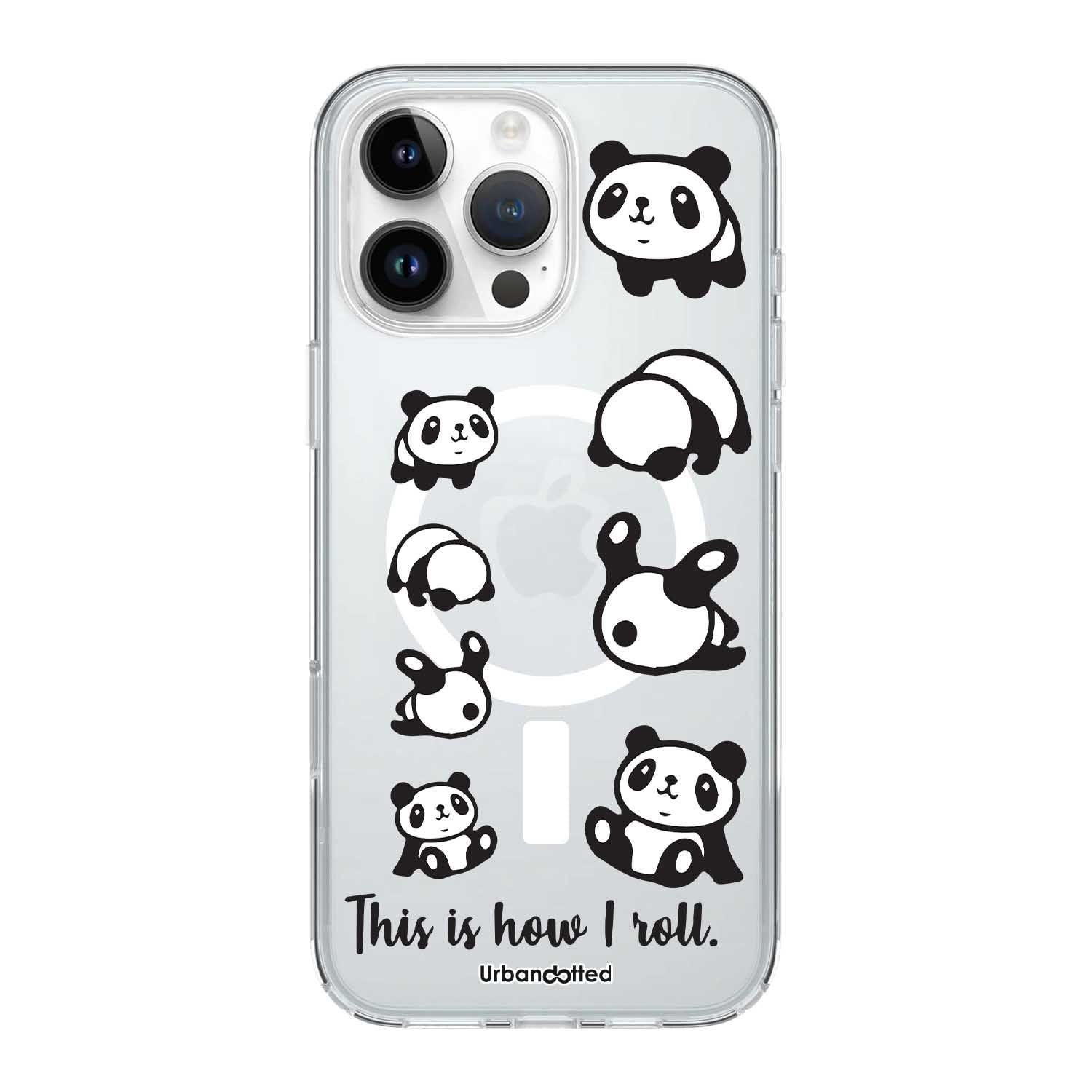 Rolling Panda Mood Crystal Clear Case