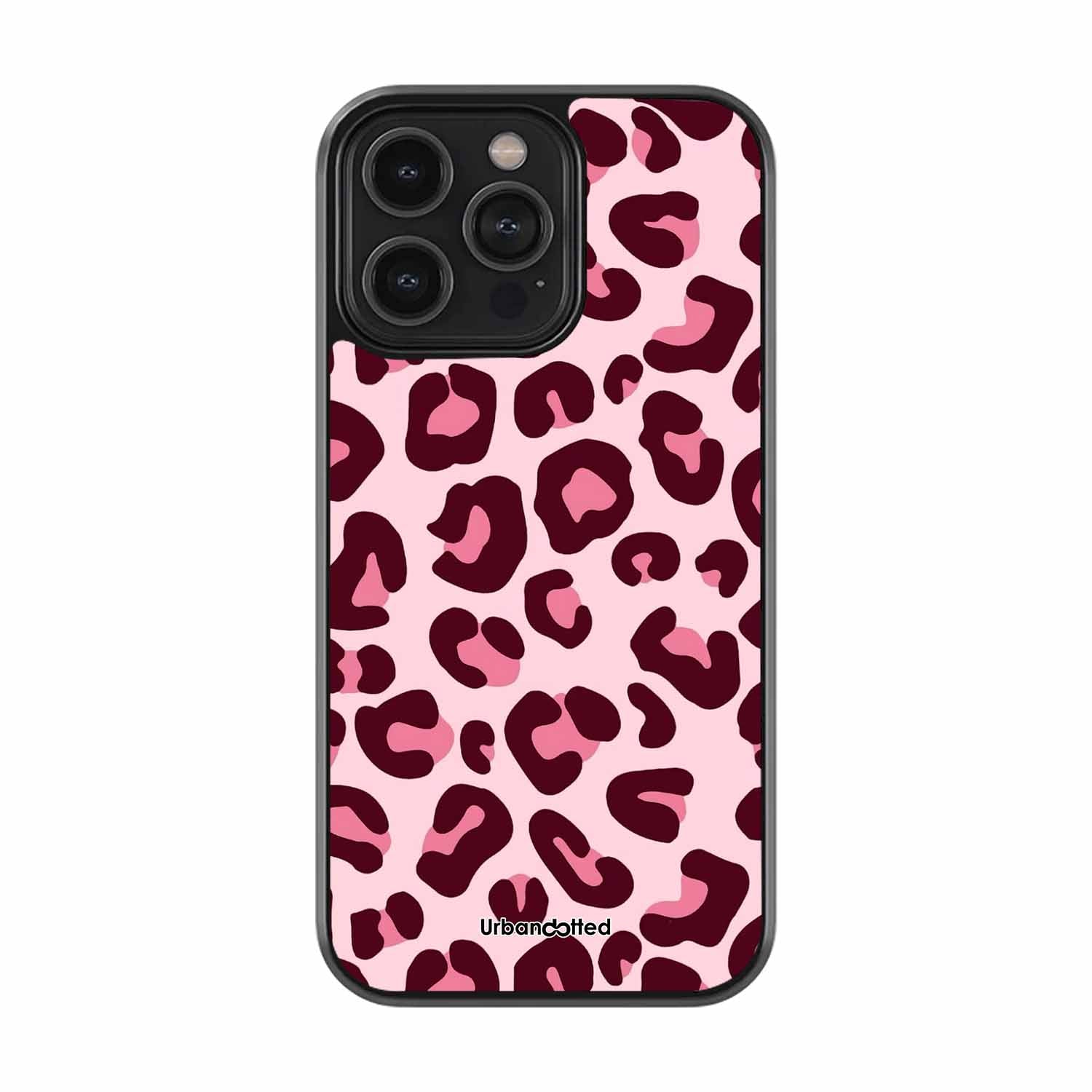 Wild Pink Animal Print Glass Case