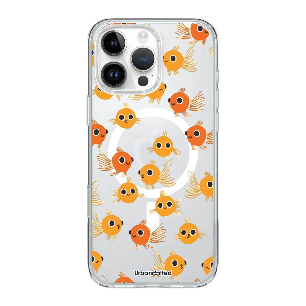 Pattern Of Cute Yellow Fish Crystal Clear Case