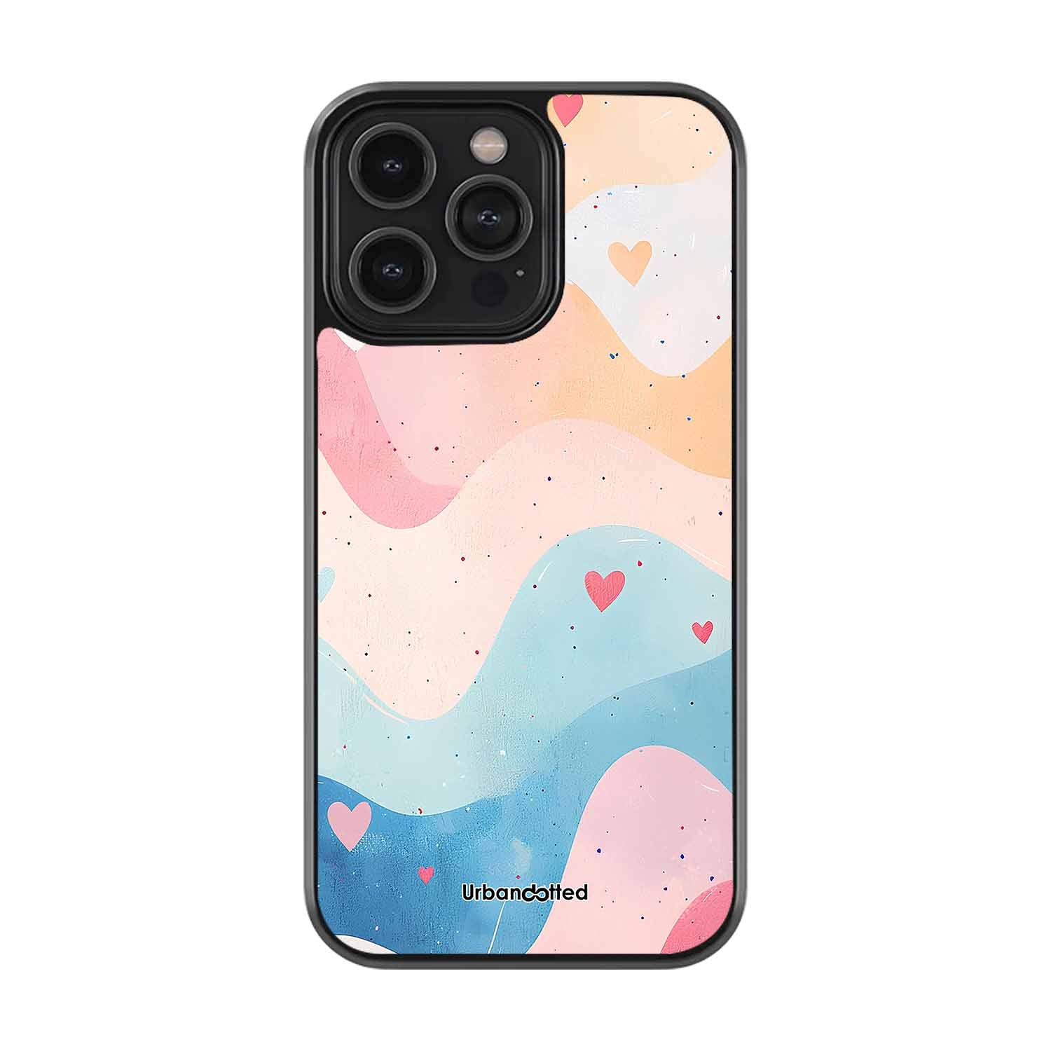 Soft Abstract Swirls Glass Case