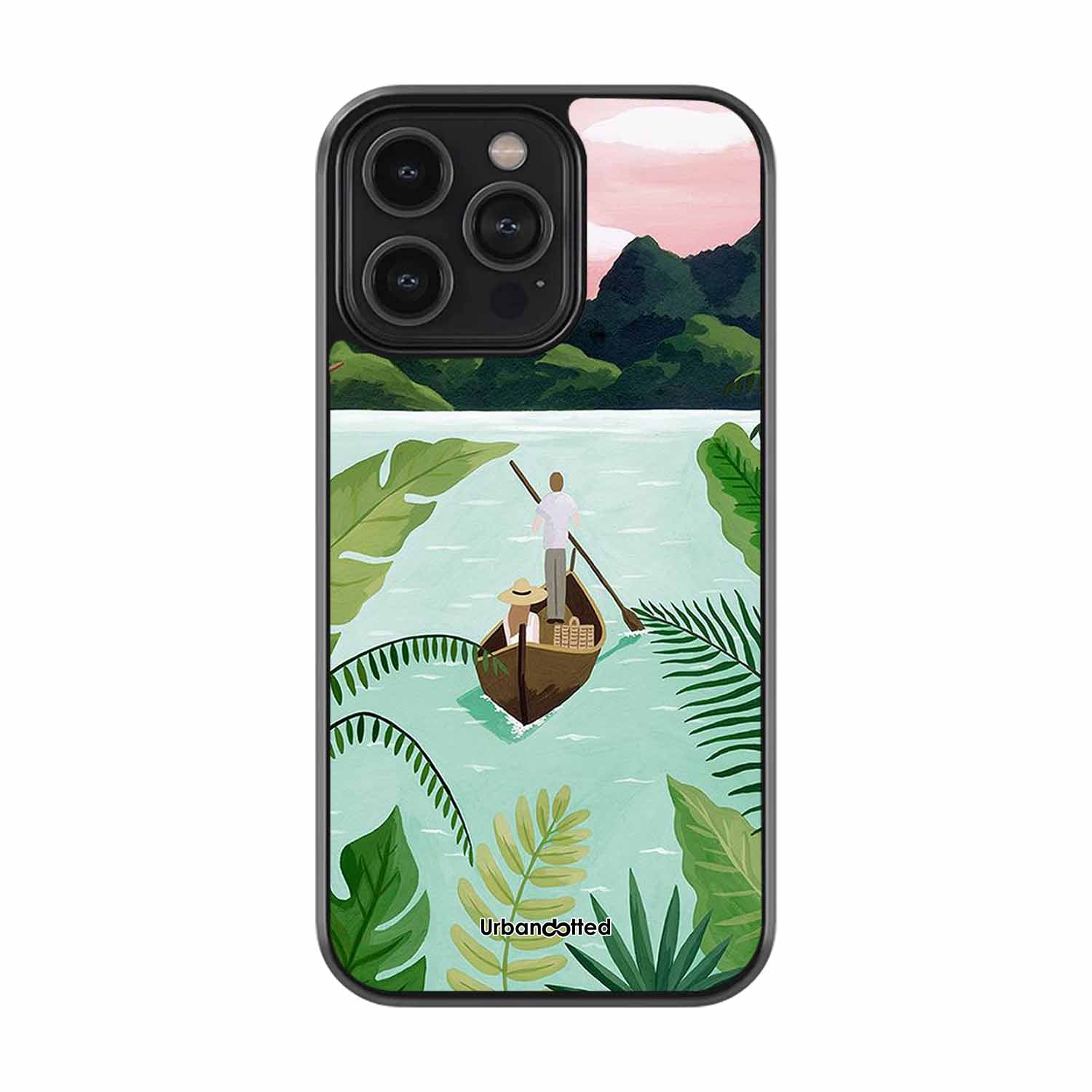 Scenic River Journey Glass Case