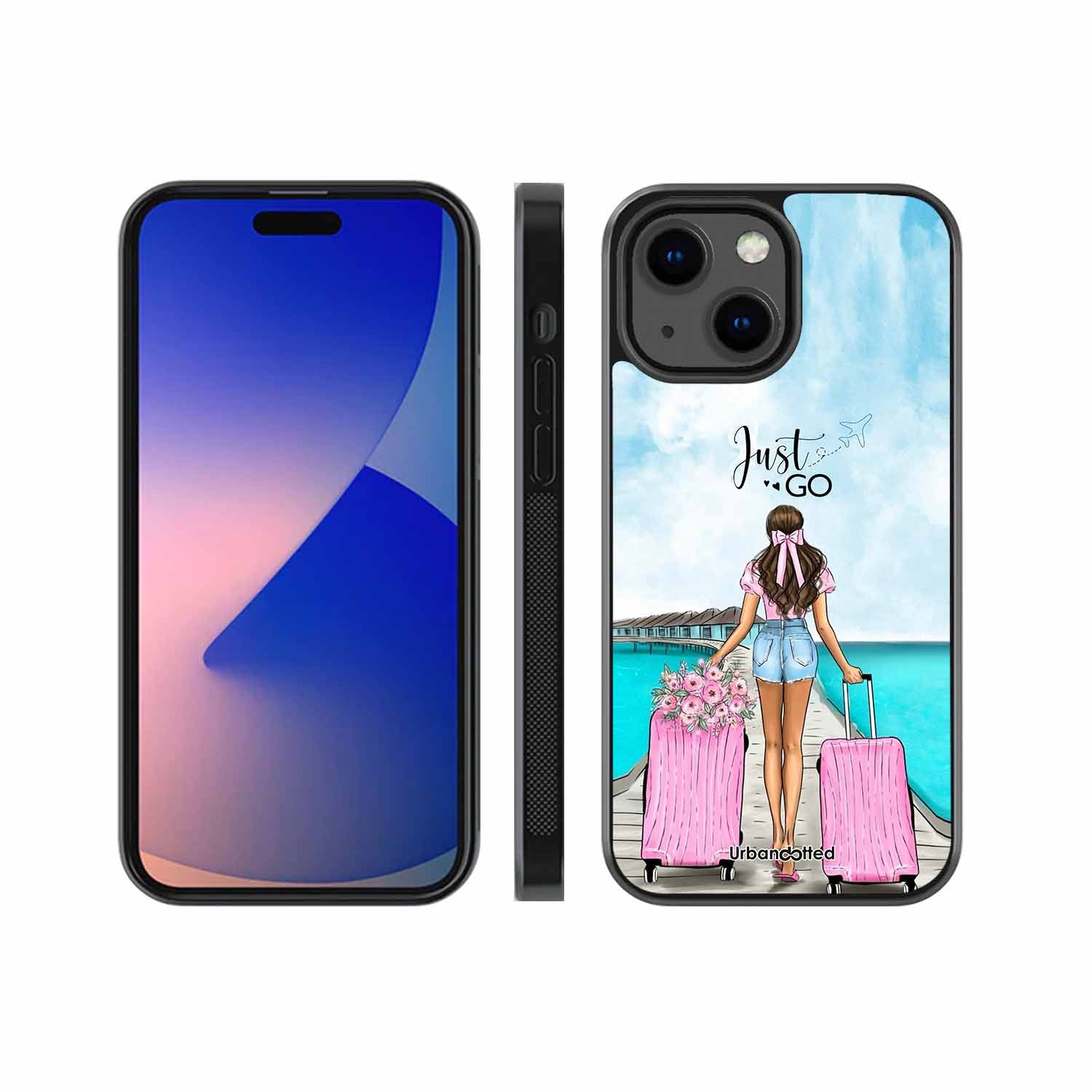 Just Go Travel Glass Case For iPhone 13 Mini