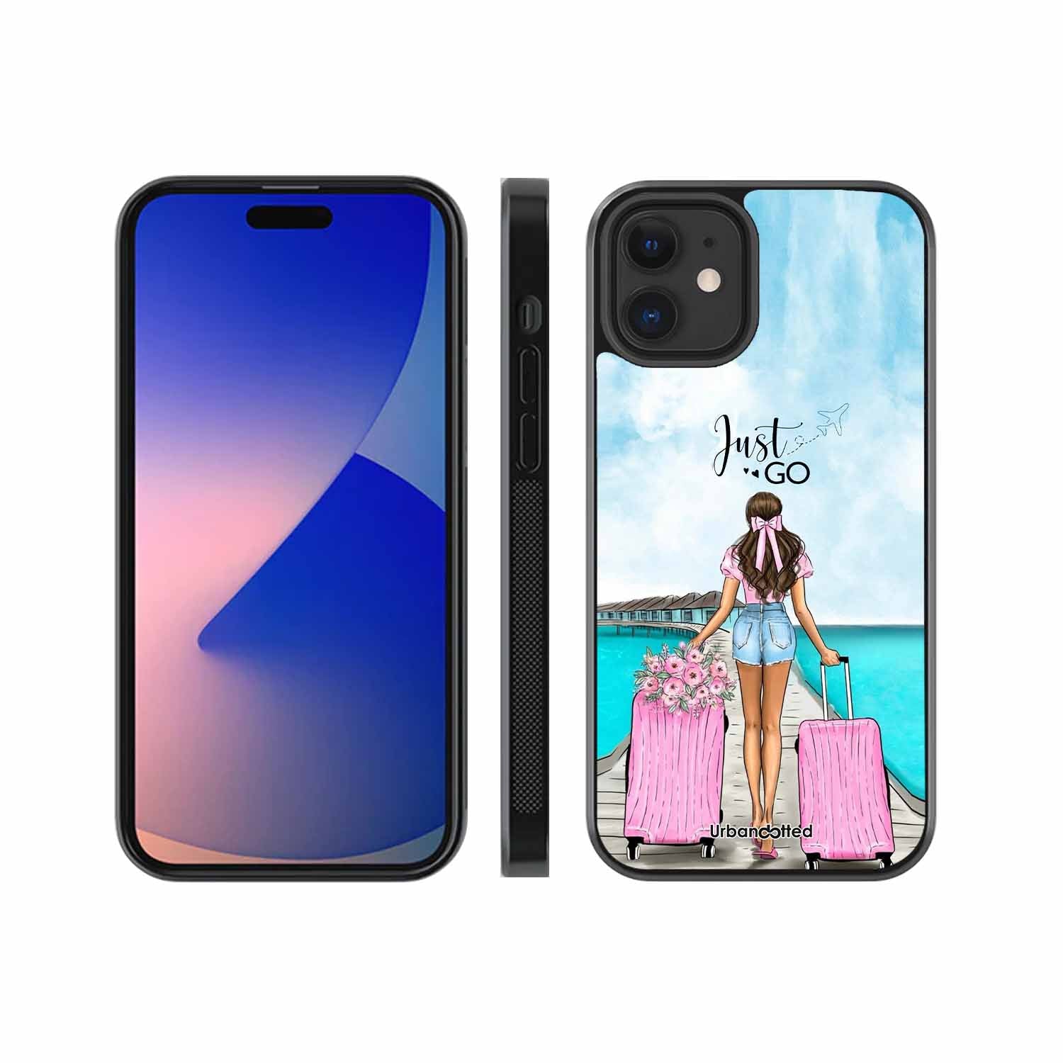 Just Go Travel Glass Case For iPhone 12 Mini