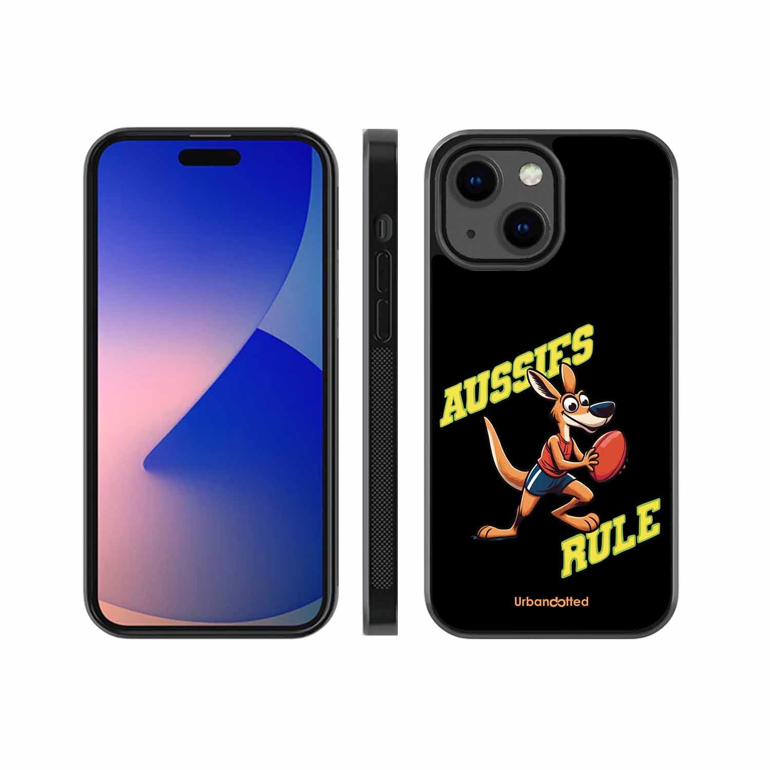 Aussies Rule Football Glass Case For iPhone 13 Mini