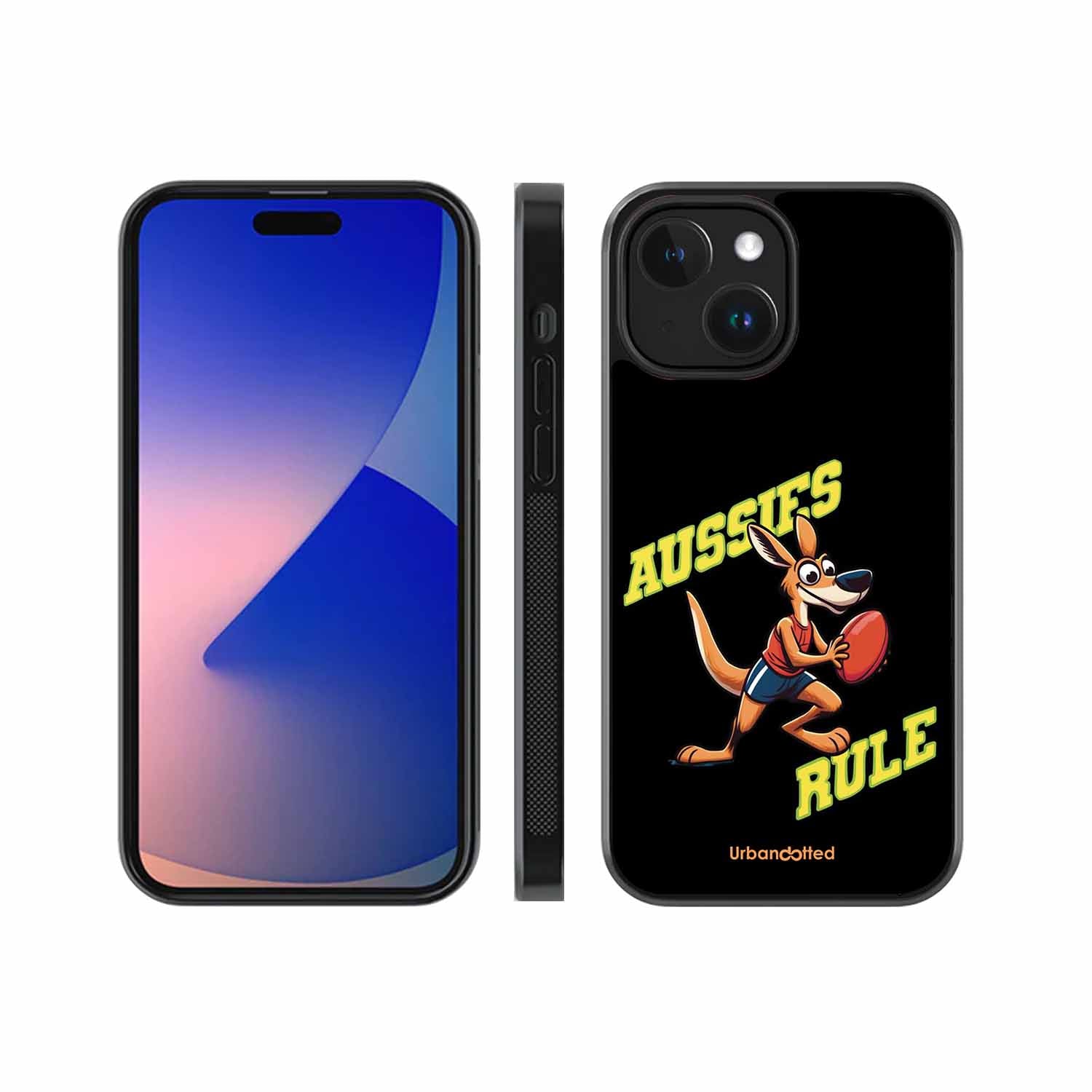 Aussies Rule Football Glass Case For iPhone 14 Plus