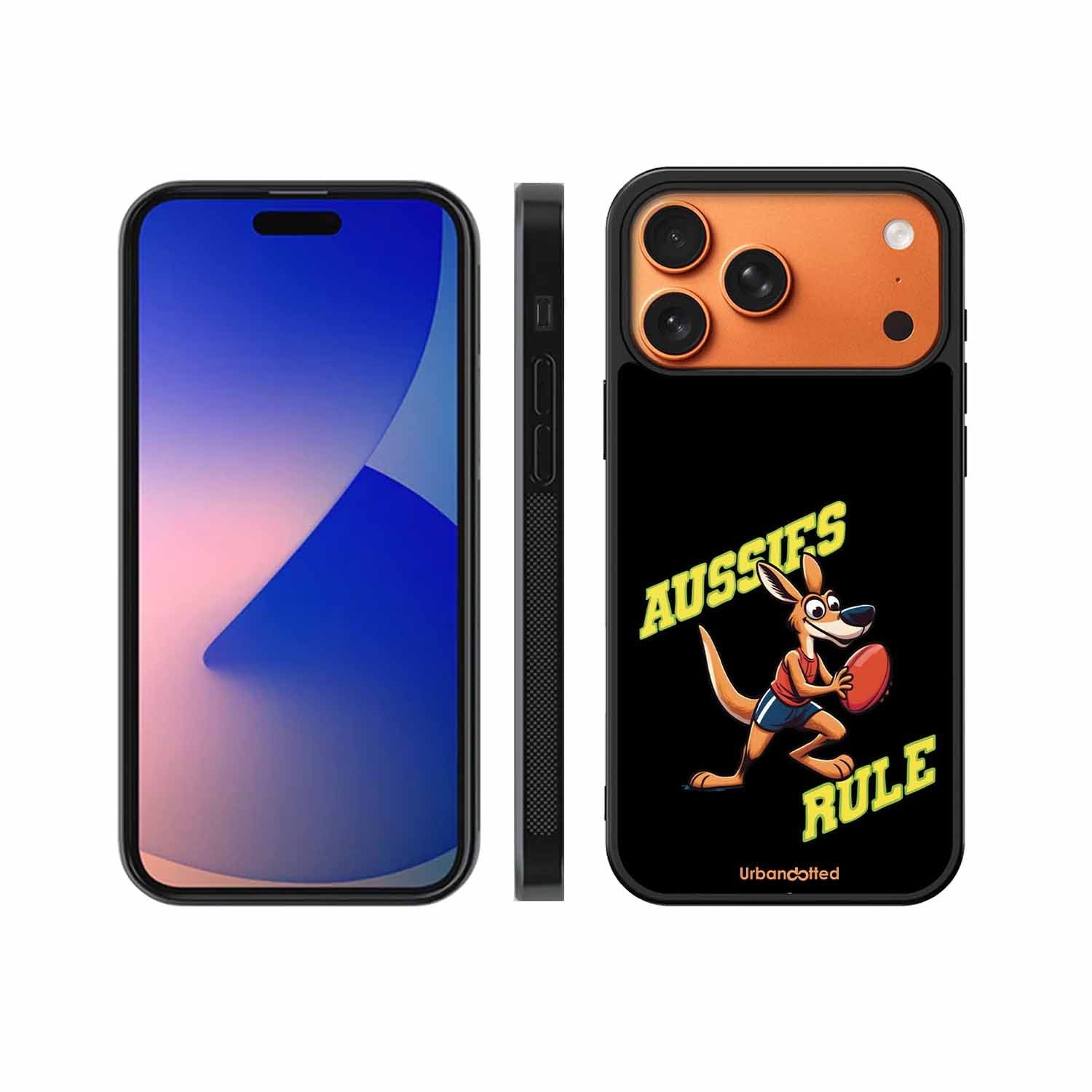 Aussies Rule Football Glass Case For iPhone 17 Pro Max
