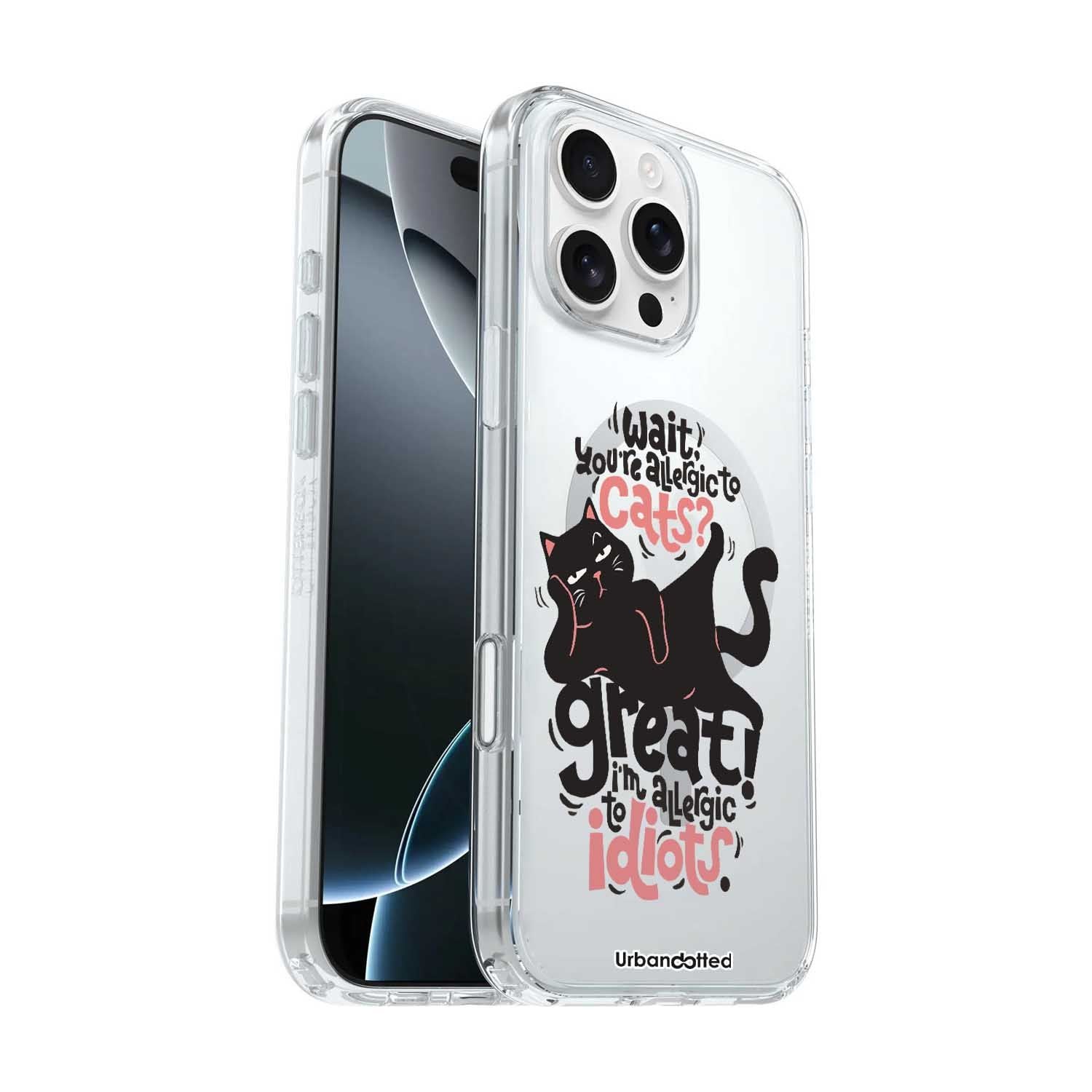 Allergic to Idiots Crystal Clear Case