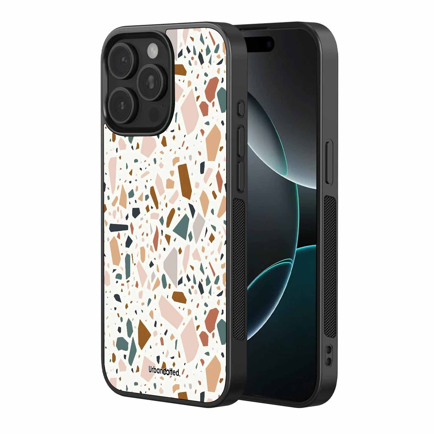 Earth Tone Terrazzo Glass Case