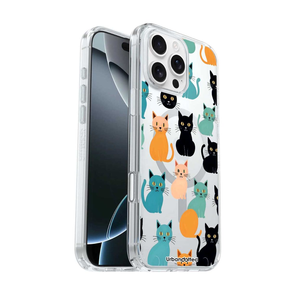 Colourful Cats Parade Crystal Clear Case