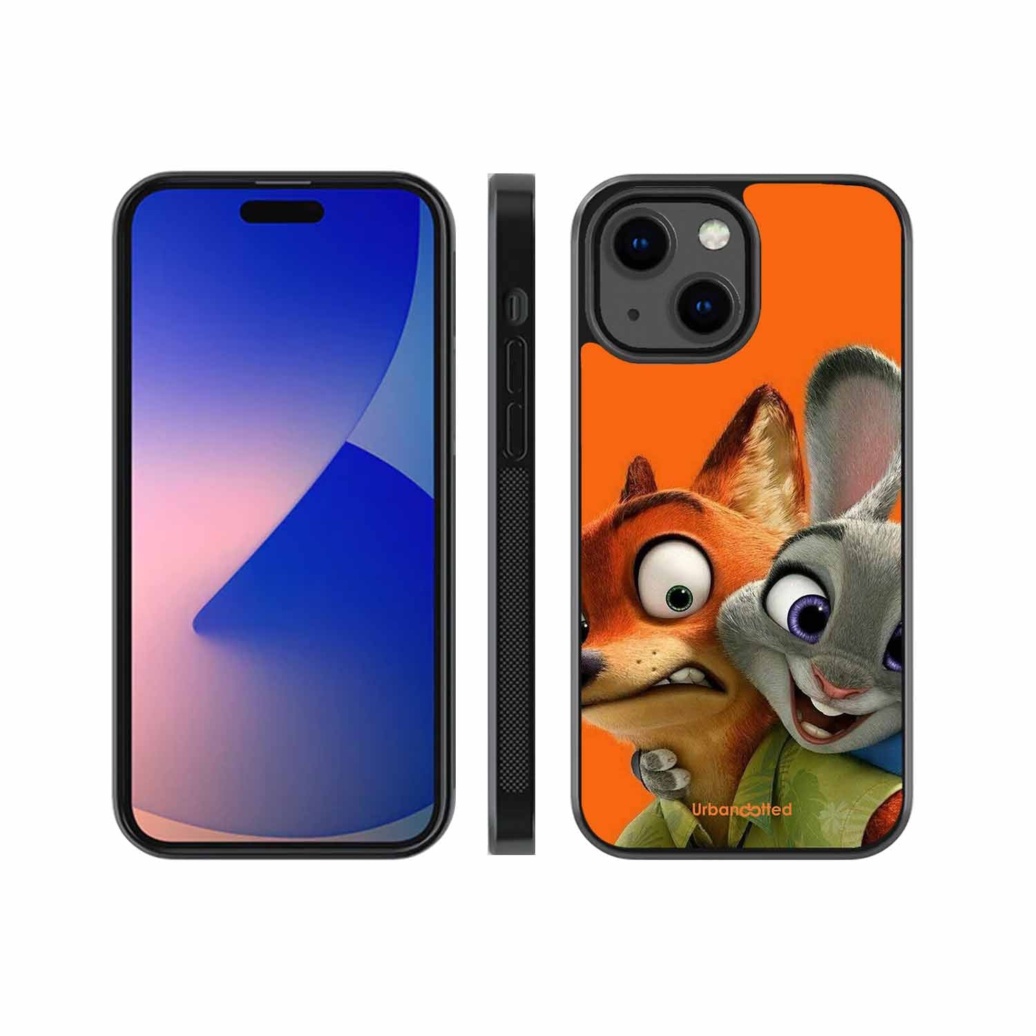 Zootopia Friends Glass Case For iPhone 13 Mini