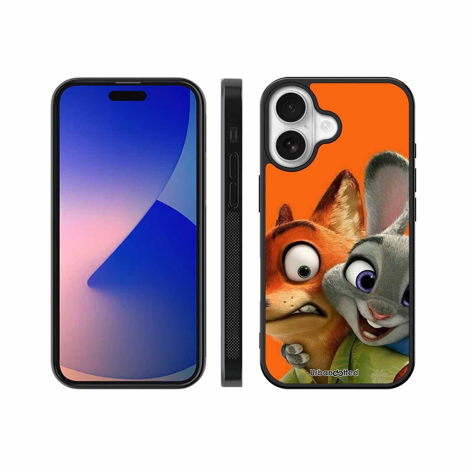 Zootopia Friends Glass Case For iPhone 17