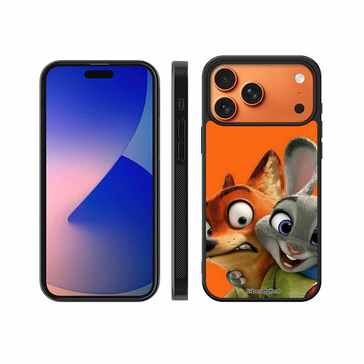 Zootopia Friends Glass Case For iPhone 17 Pro Max