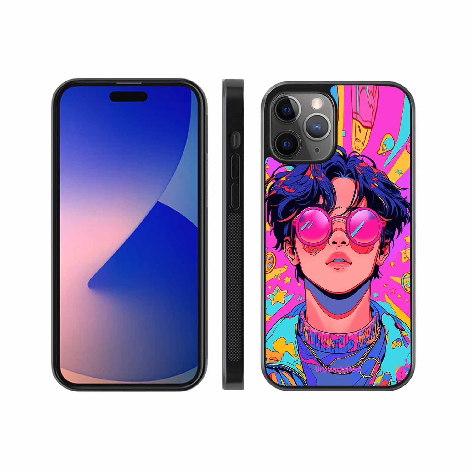 Neon Vibes Portrait Glass Case For iPhone 11 Pro