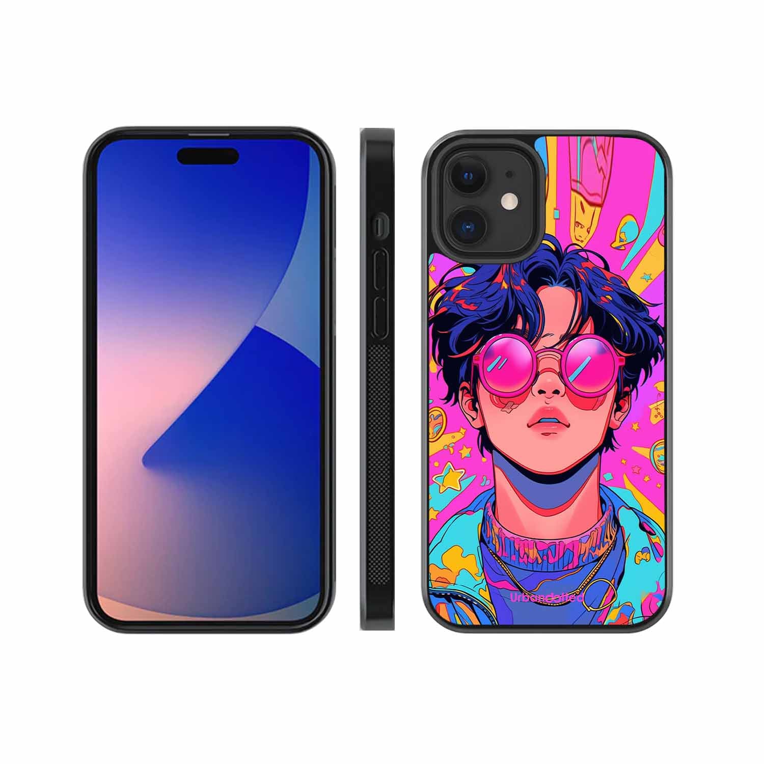 Neon Vibes Portrait Glass Case For iPhone 12 Mini