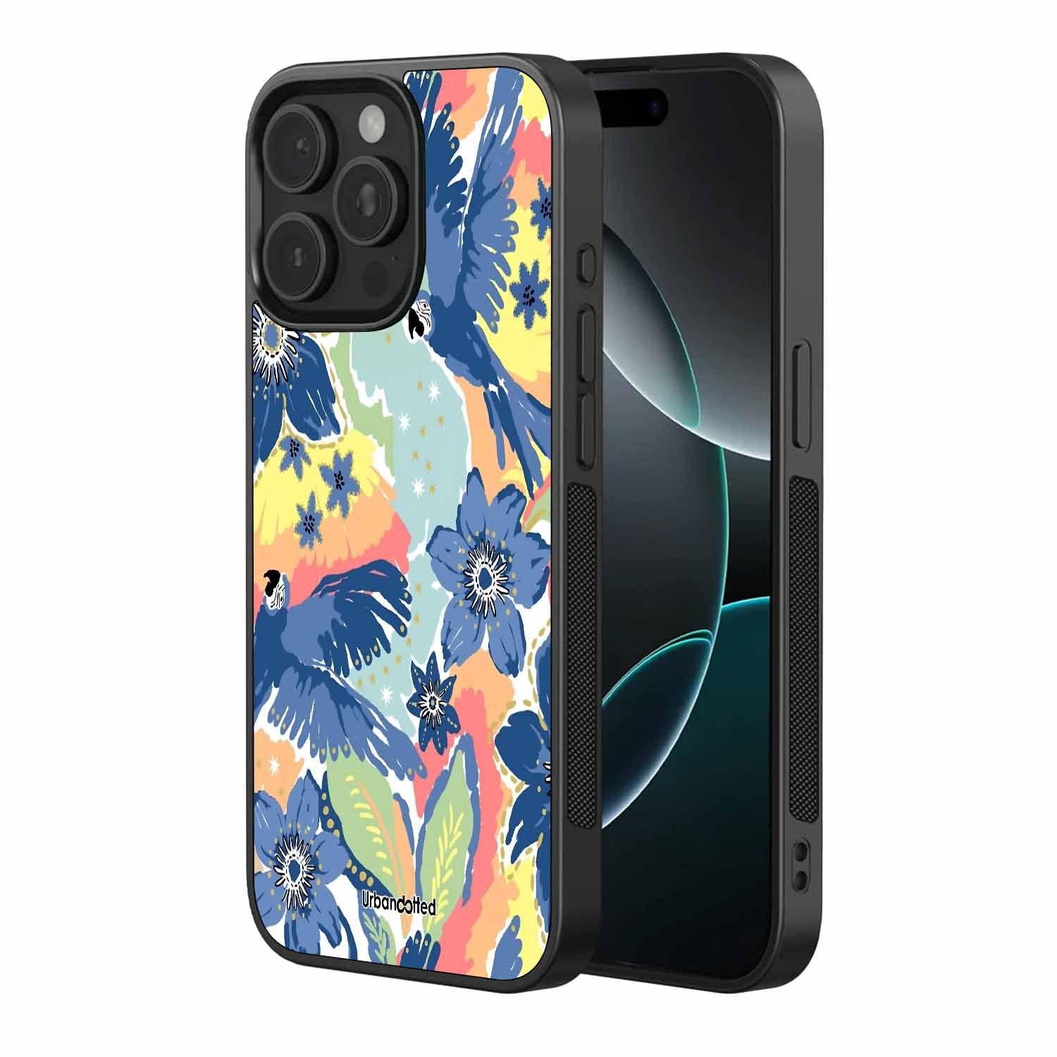 Macaw Paradise Glass Case