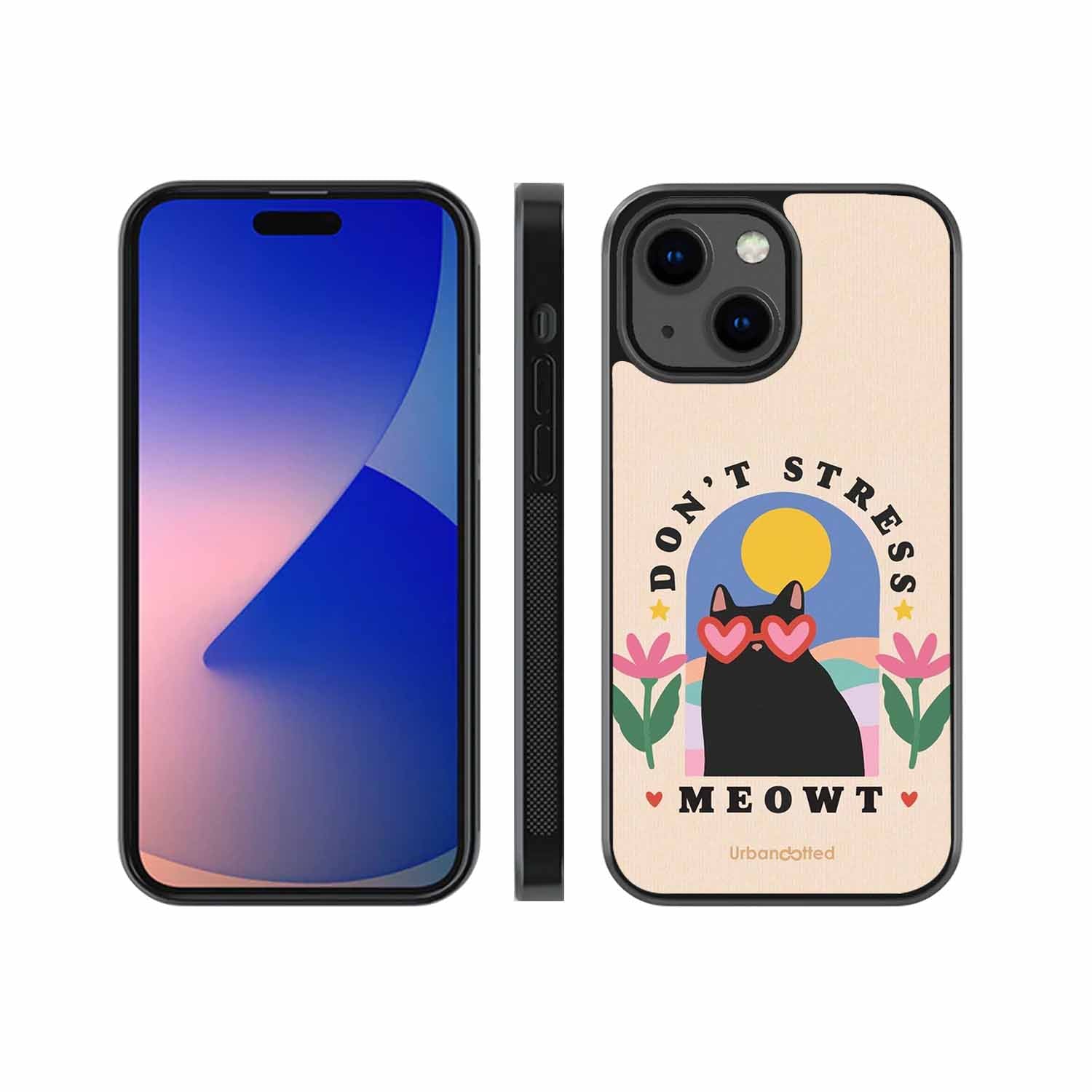 Don't Stress Meowt Glass Case For iPhone 13 Mini