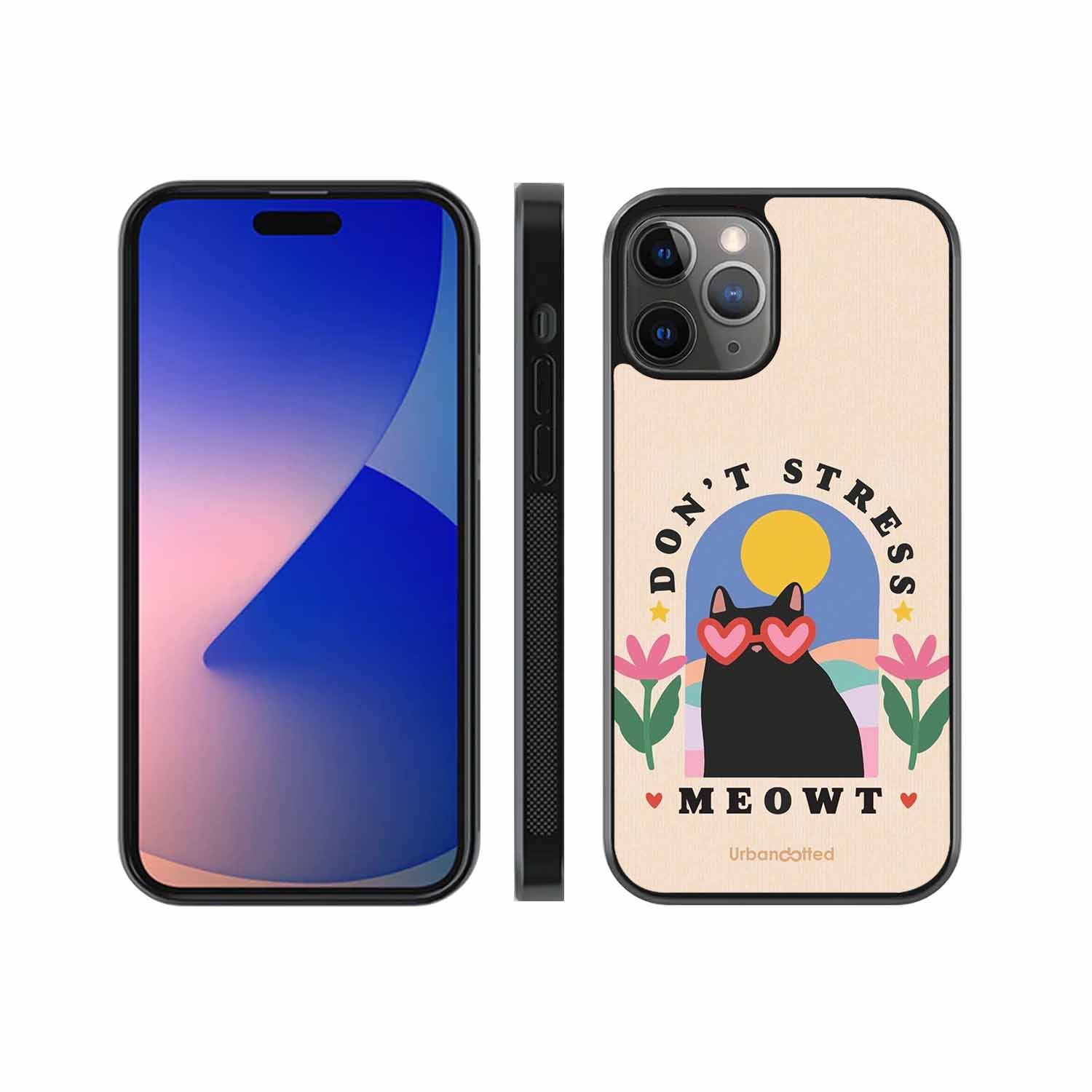 Don't Stress Meowt Glass Case For iPhone 11 Pro