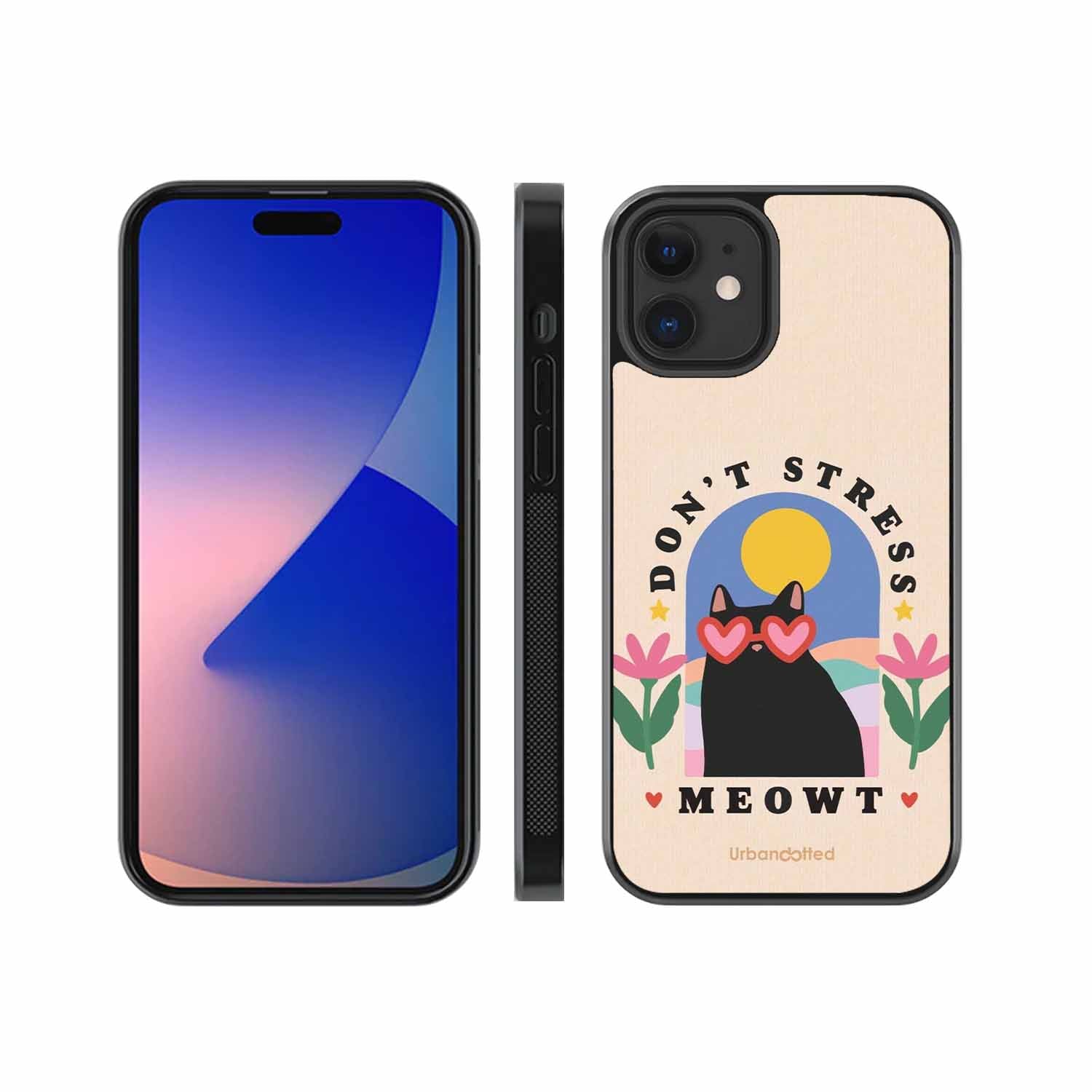 Don't Stress Meowt Glass Case For iPhone 12 Mini