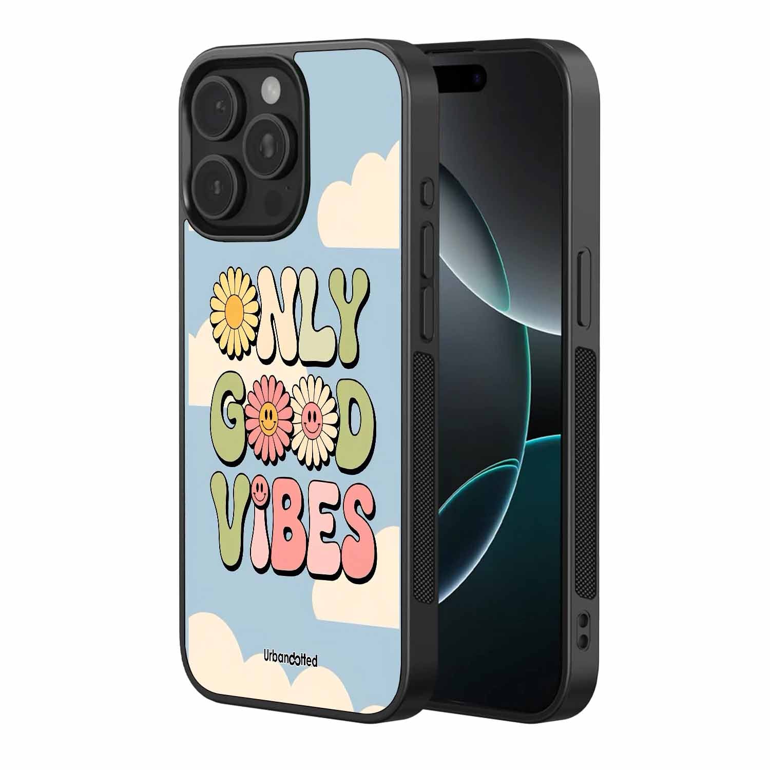 Sunny Smiley Groovy Glass Case