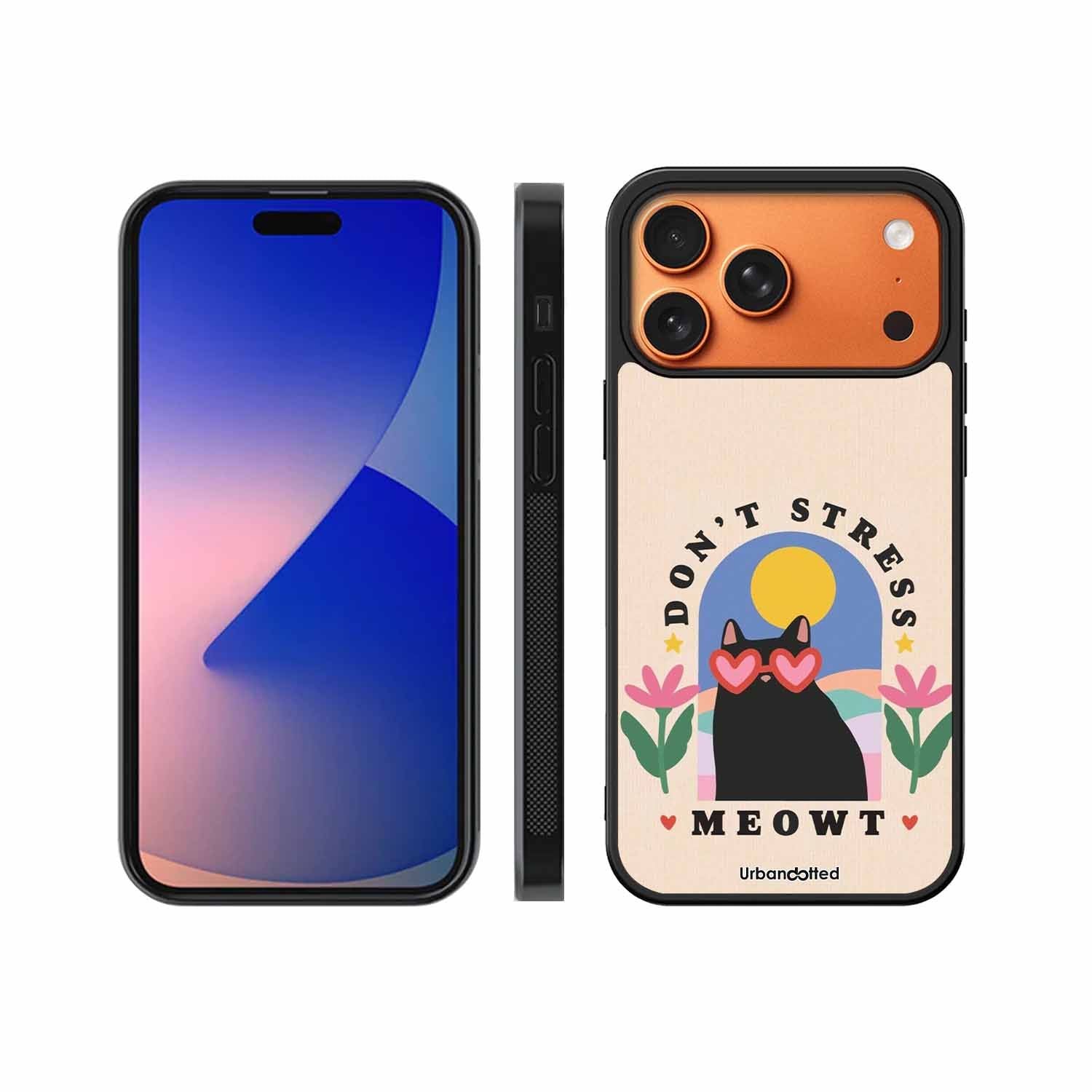 Don't Stress Meowt Glass Case For iPhone 17 Pro Max