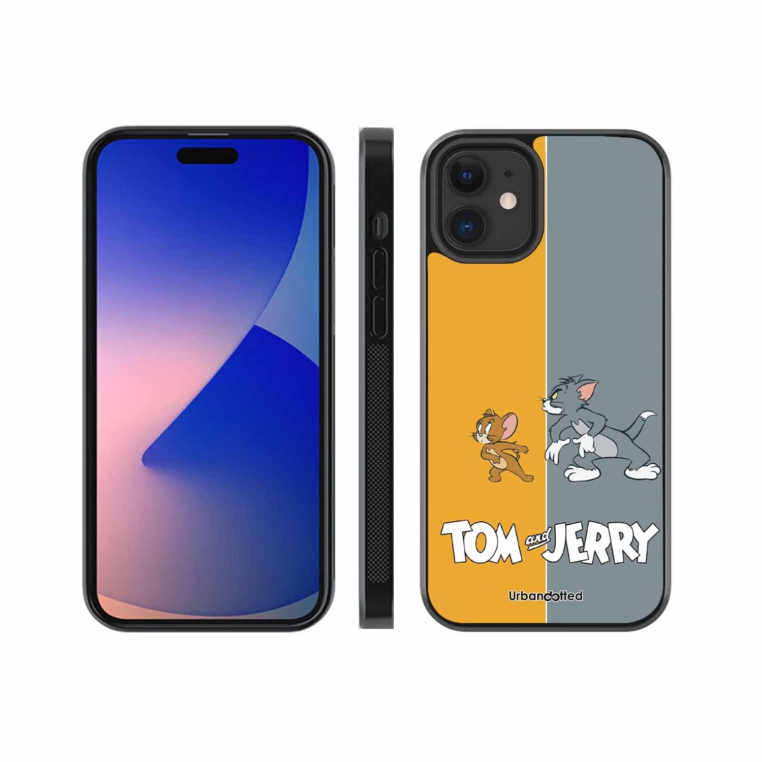 Tom and Jerry Chase Glass Case For iPhone 12 Mini