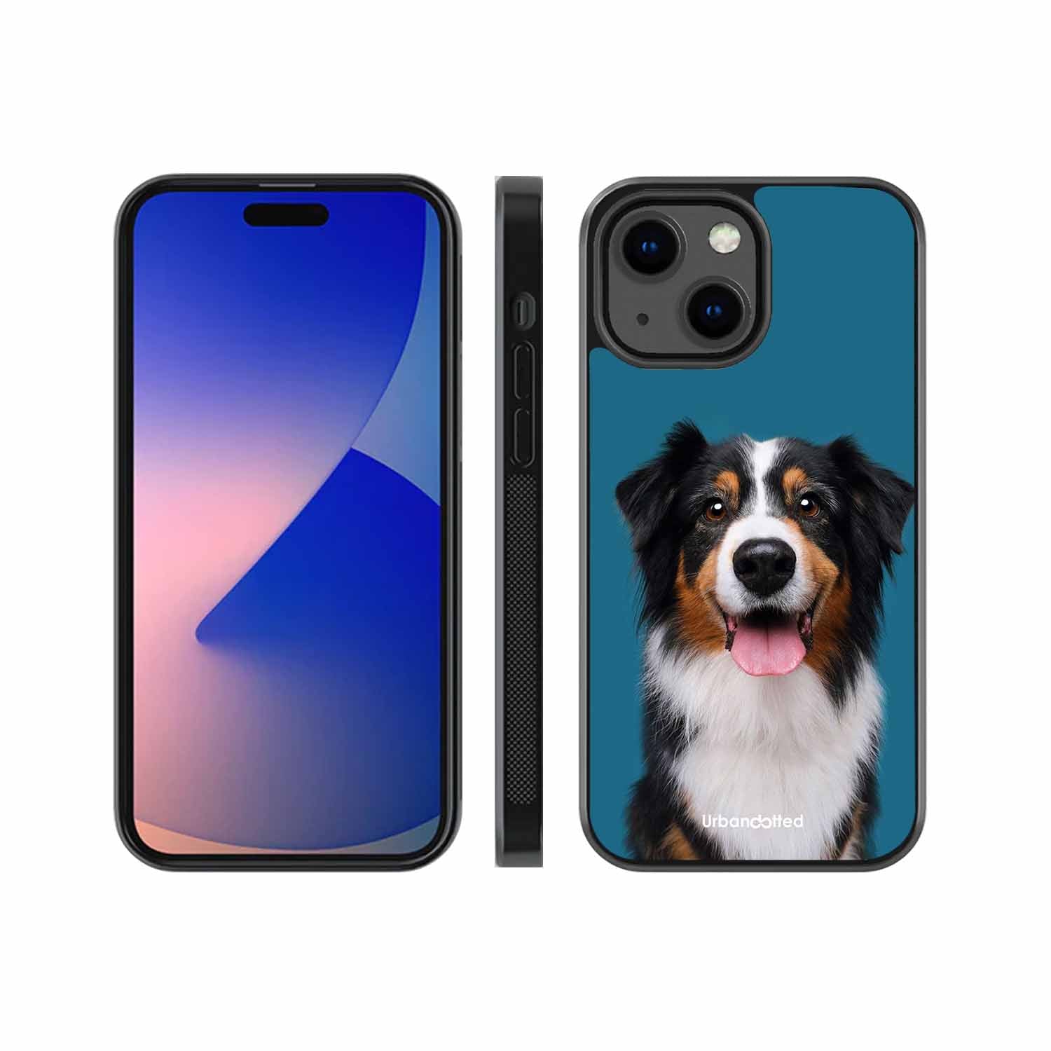 Aussie Shepherd Smile Glass Case For iPhone 13 Mini