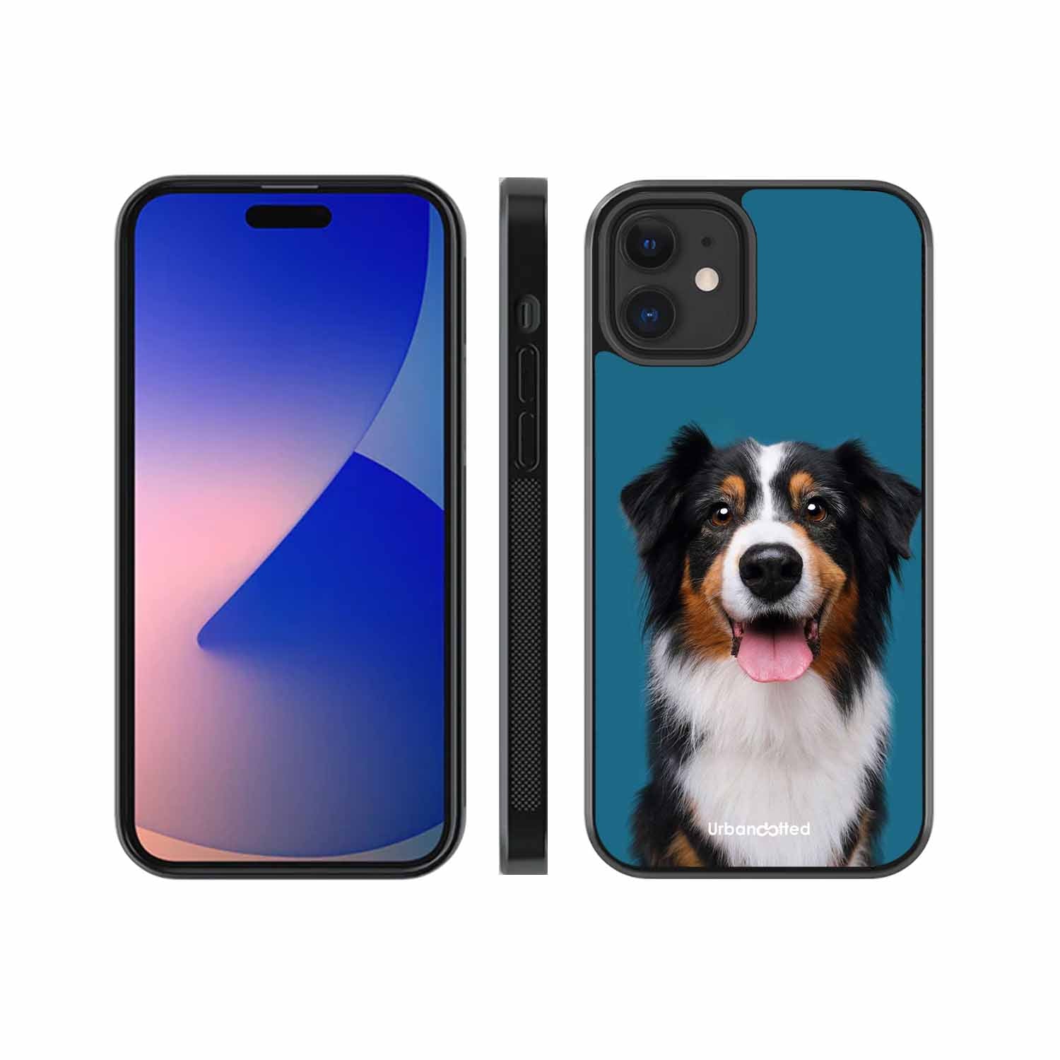 Aussie Shepherd Smile Glass Case For iPhone 12 Mini