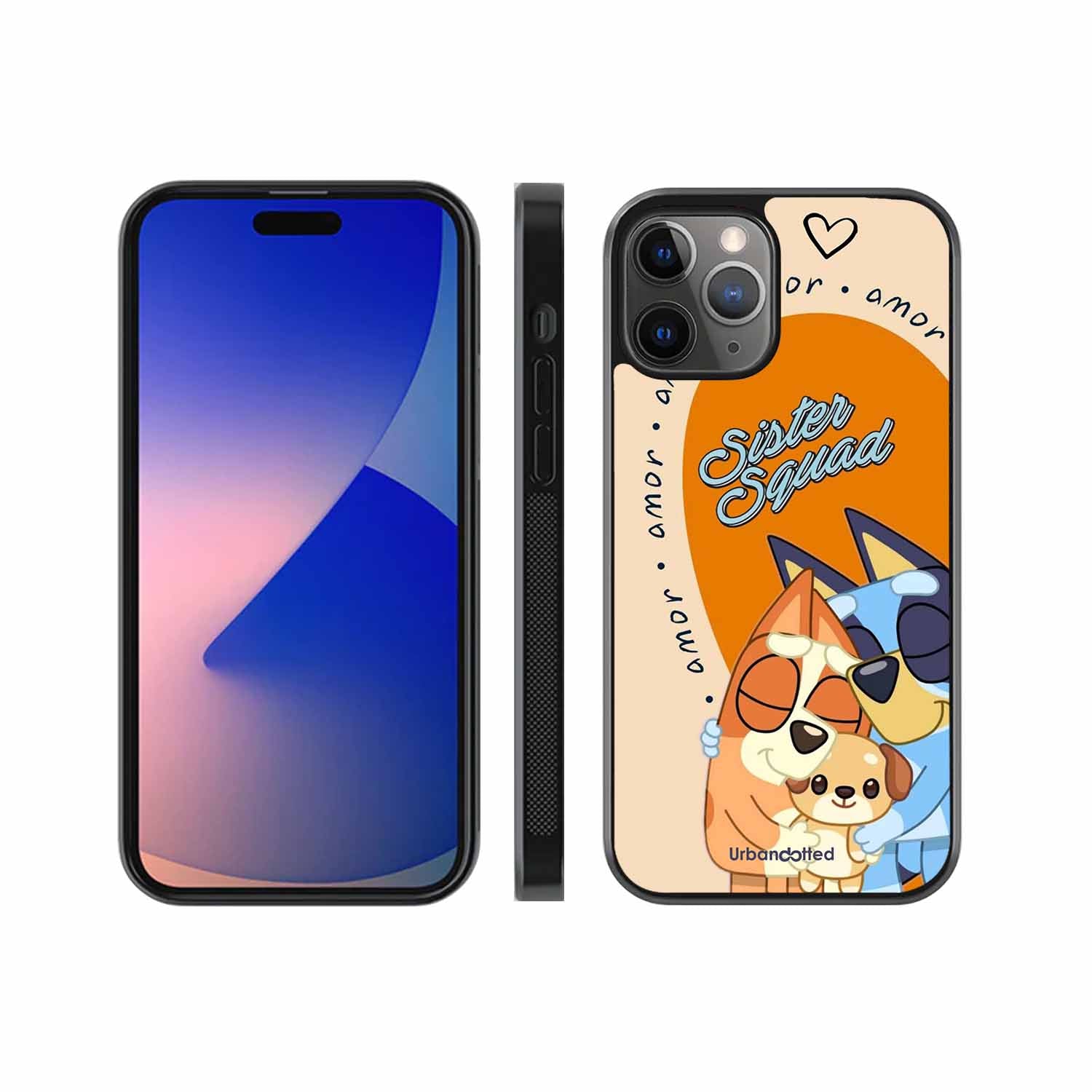 Aussie Cartoon Sisters Glass Case For iPhone 11 Pro