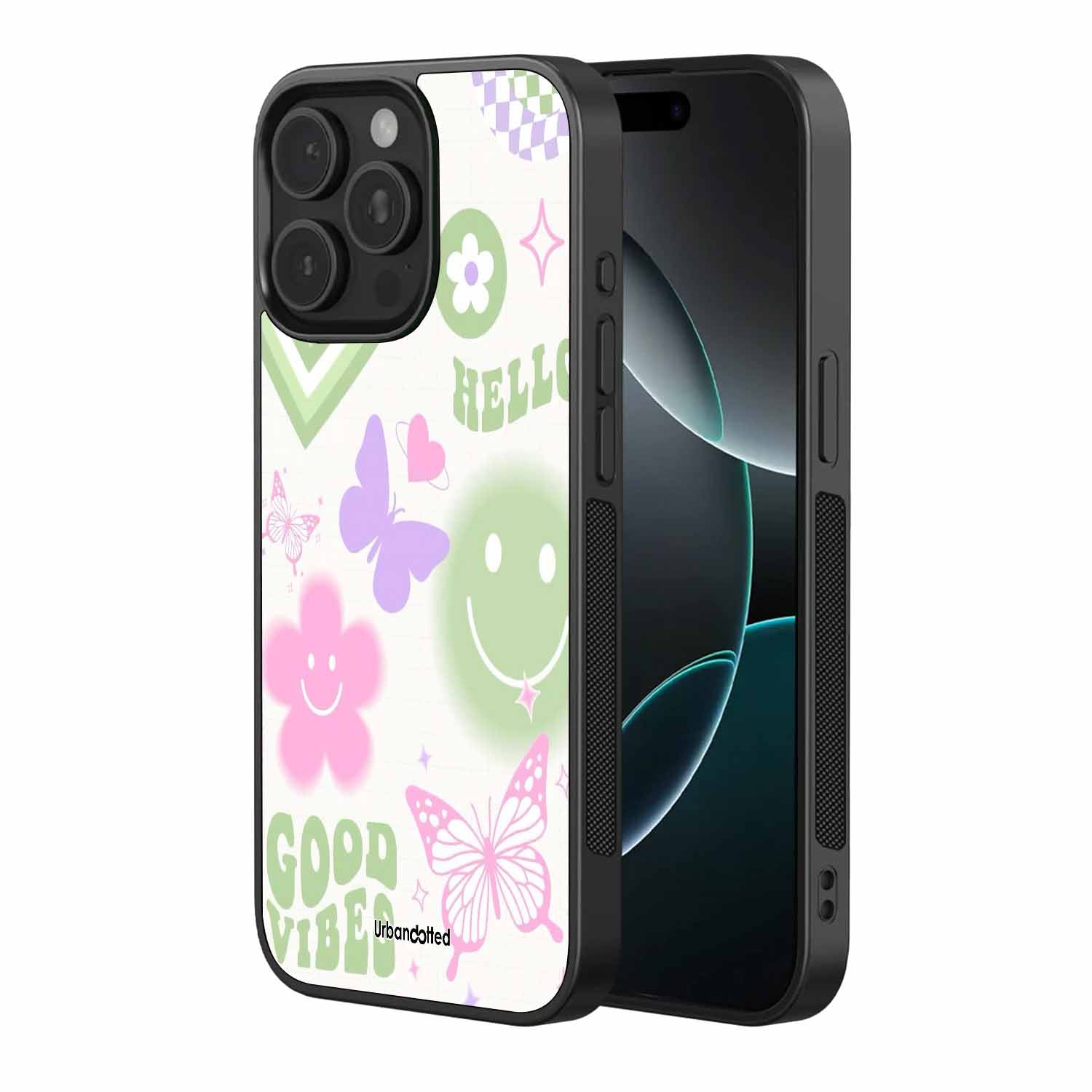 Y2K Retro Aesthetic Vibes Glass Case