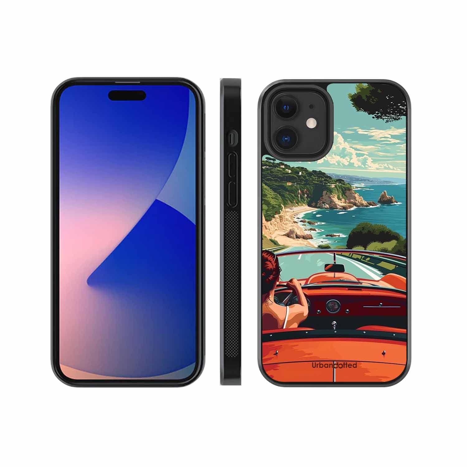 Ocean Breeze Road Trip Glass Case For iPhone 12 Mini