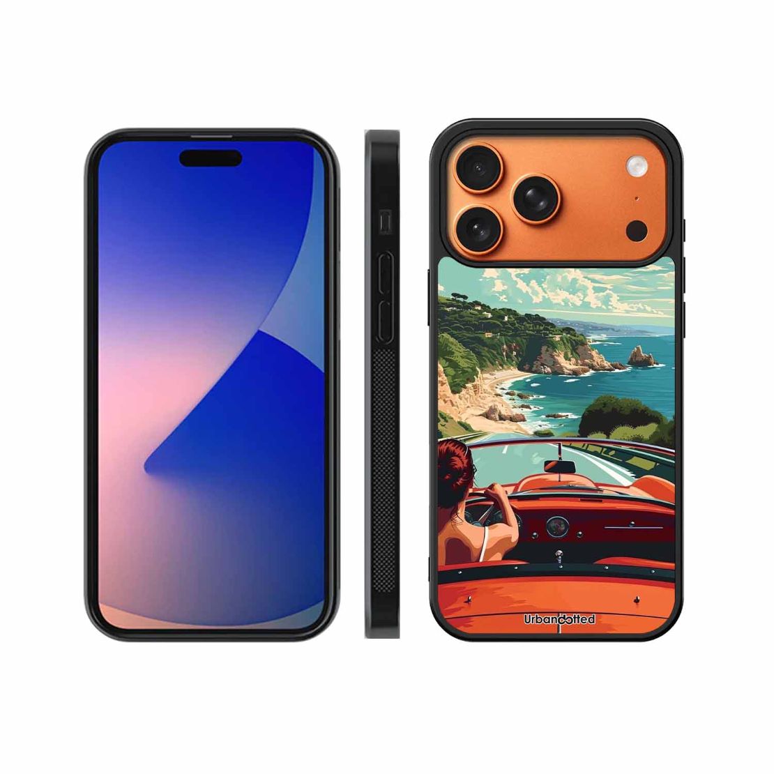 Ocean Breeze Road Trip Glass Case For iPhone 17 Pro Max
