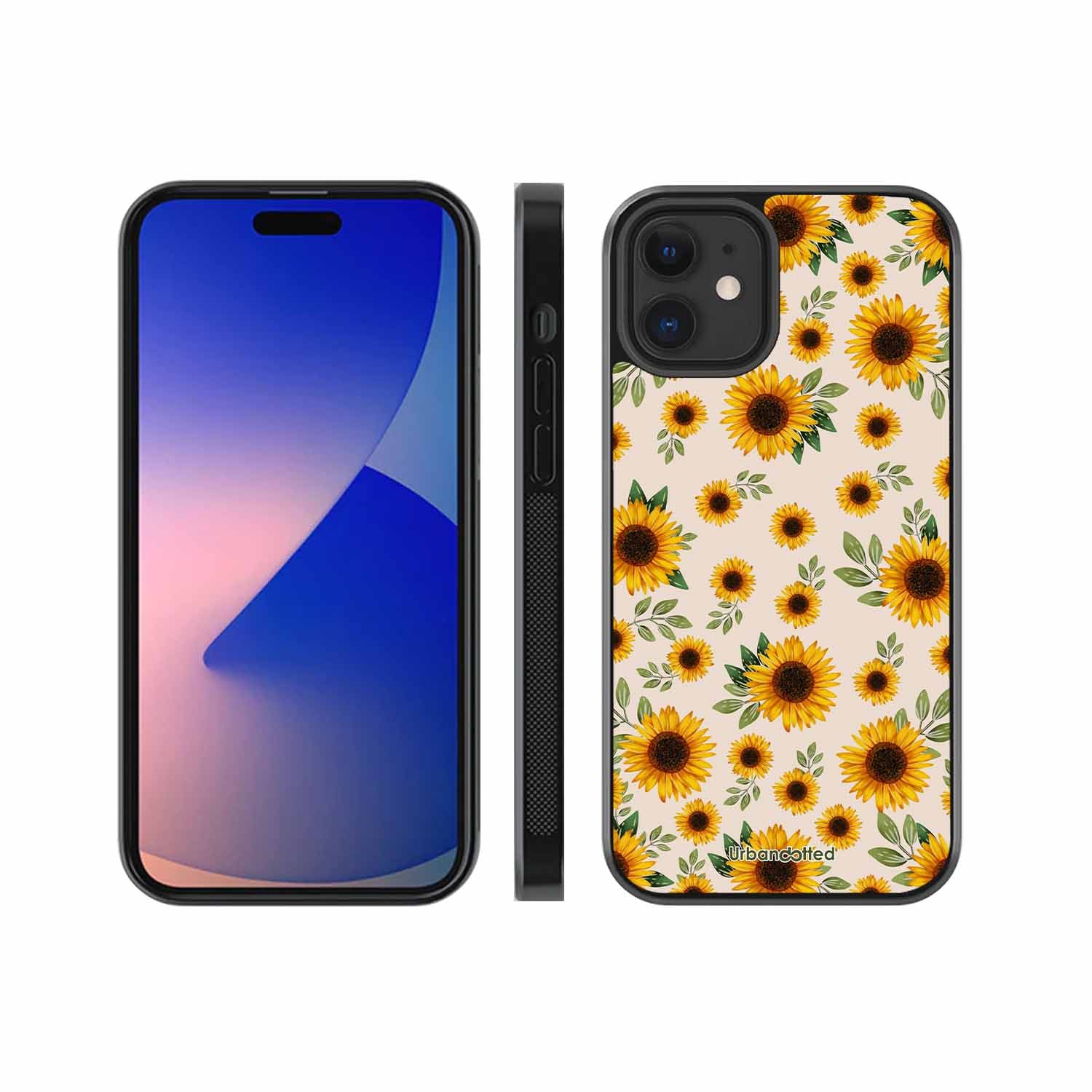 Summer Sunflowers Glass Case For iPhone 12 Mini