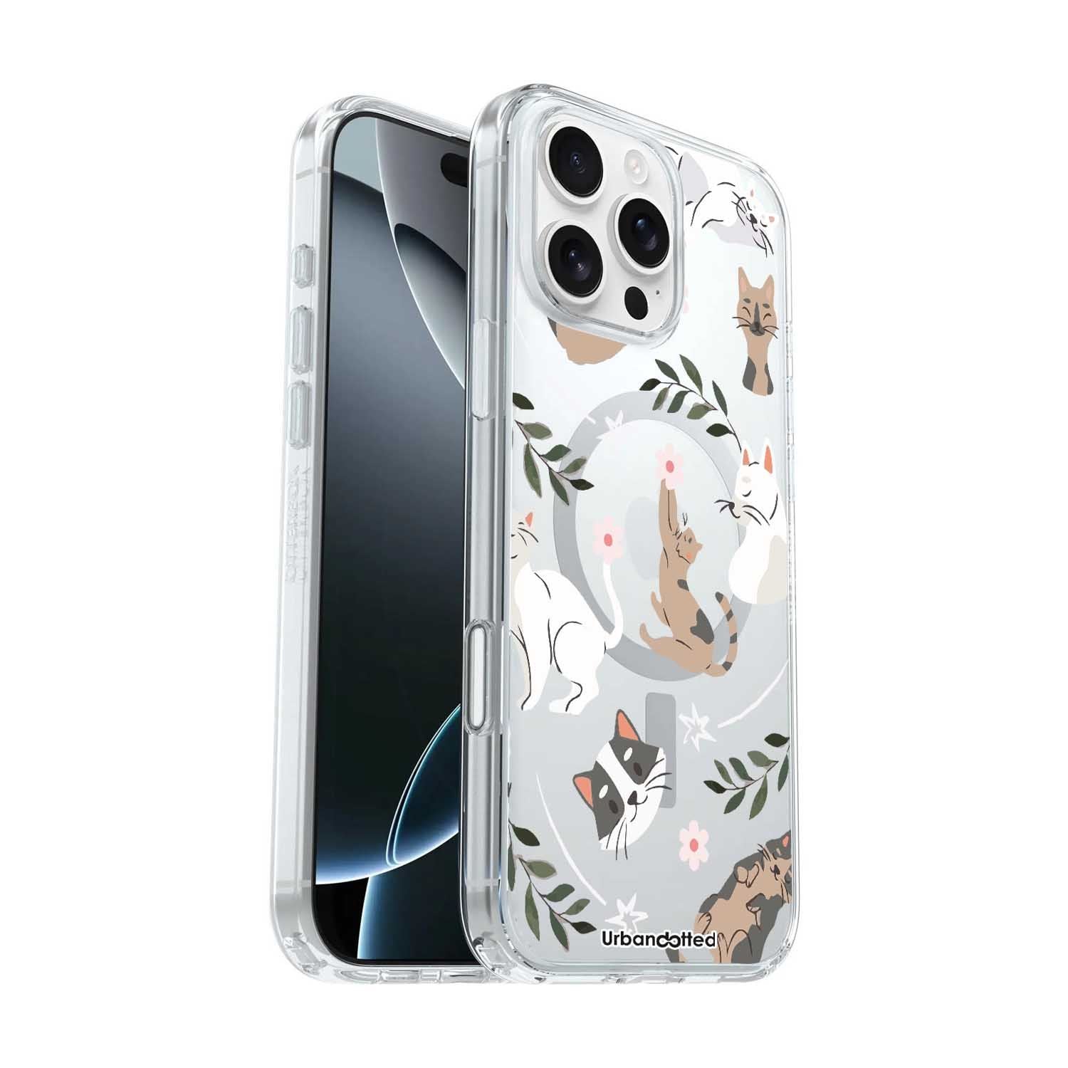 Playful Cat Garden Crystal Clear Case