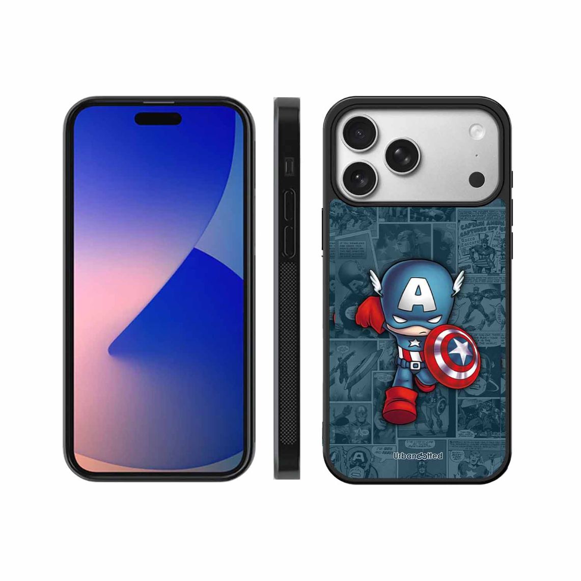 Captain America Glass Case For iPhone 17 Pro