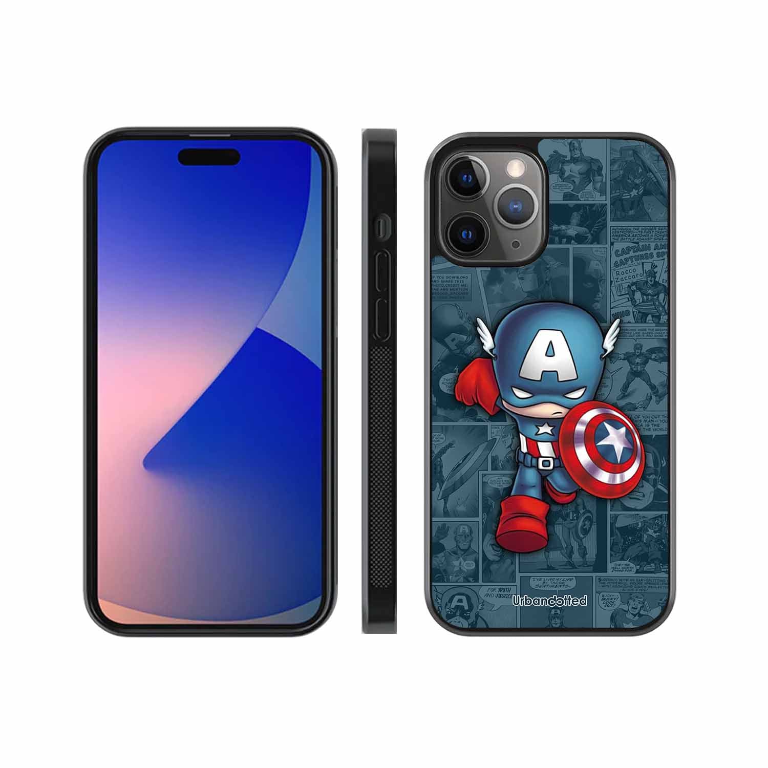 Captain America Glass Case For iPhone 11 Pro