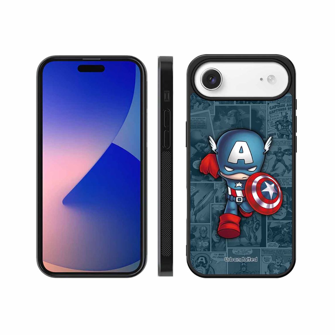 Captain America Glass Case For iPhone Air