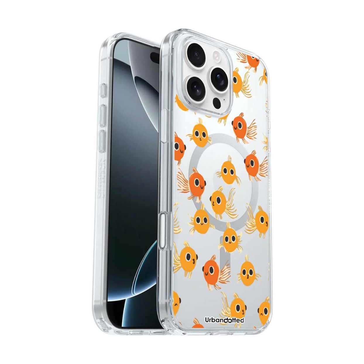 Pattern Of Cute Yellow Fish Crystal Clear Case
