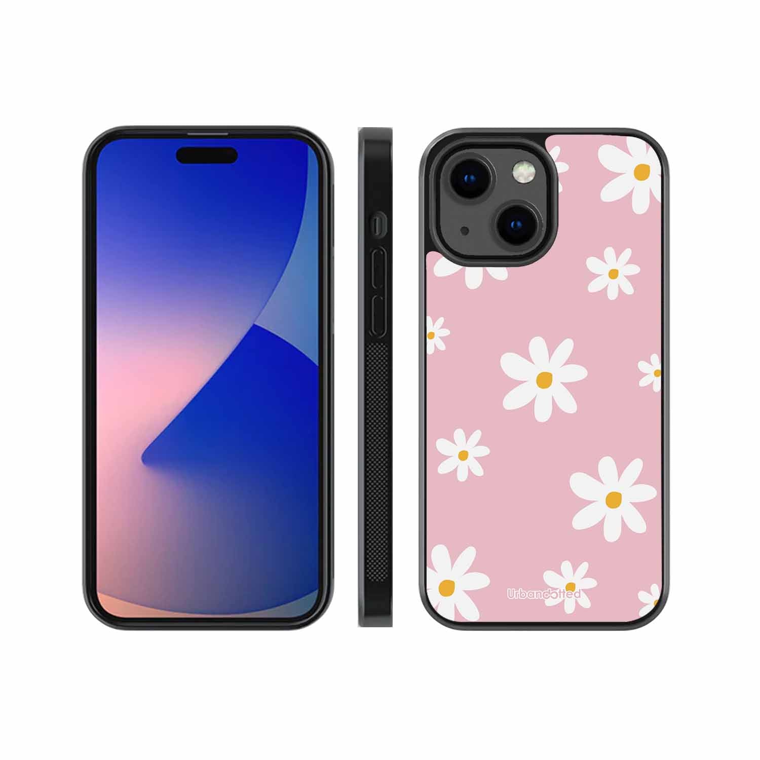 Pink Daisy Delight Glass Case For iPhone 13 Mini